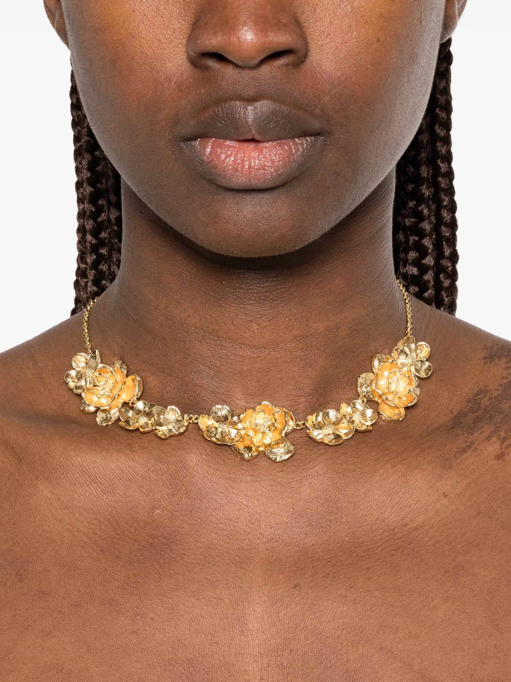 Bouquet flower necklace