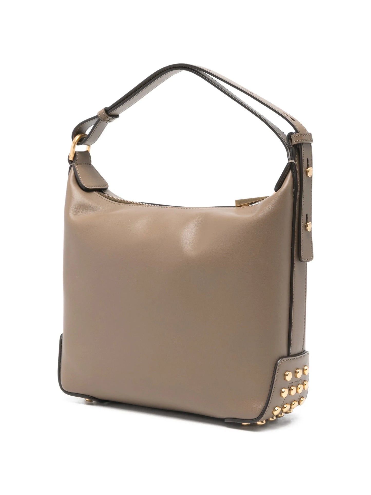 medium studded leather bucket bag