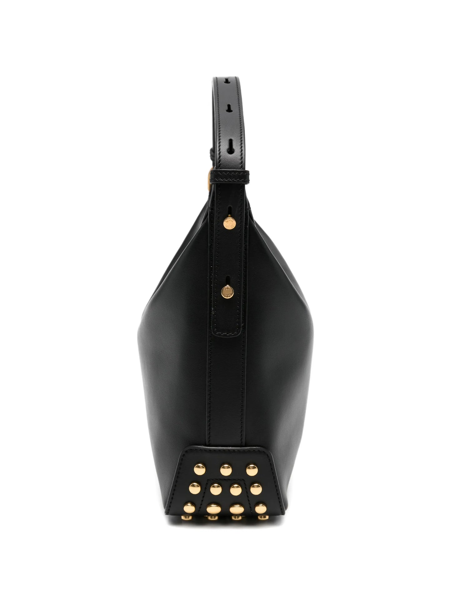 studded leather bucket bag