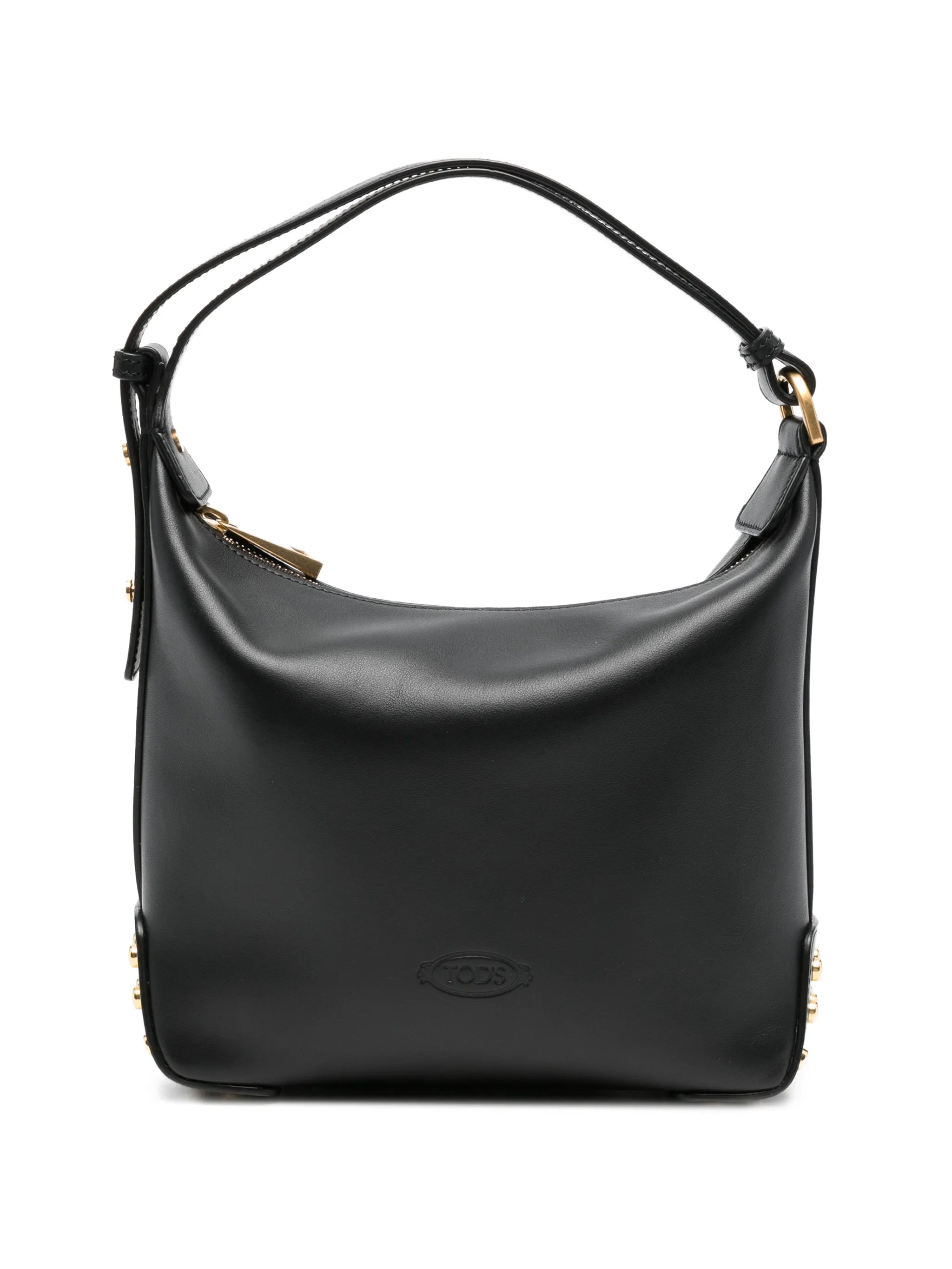 stud-embellishment leather tote bag
