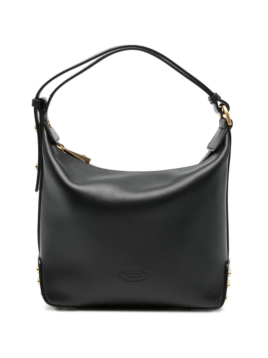 stud-embellishment leather tote bag