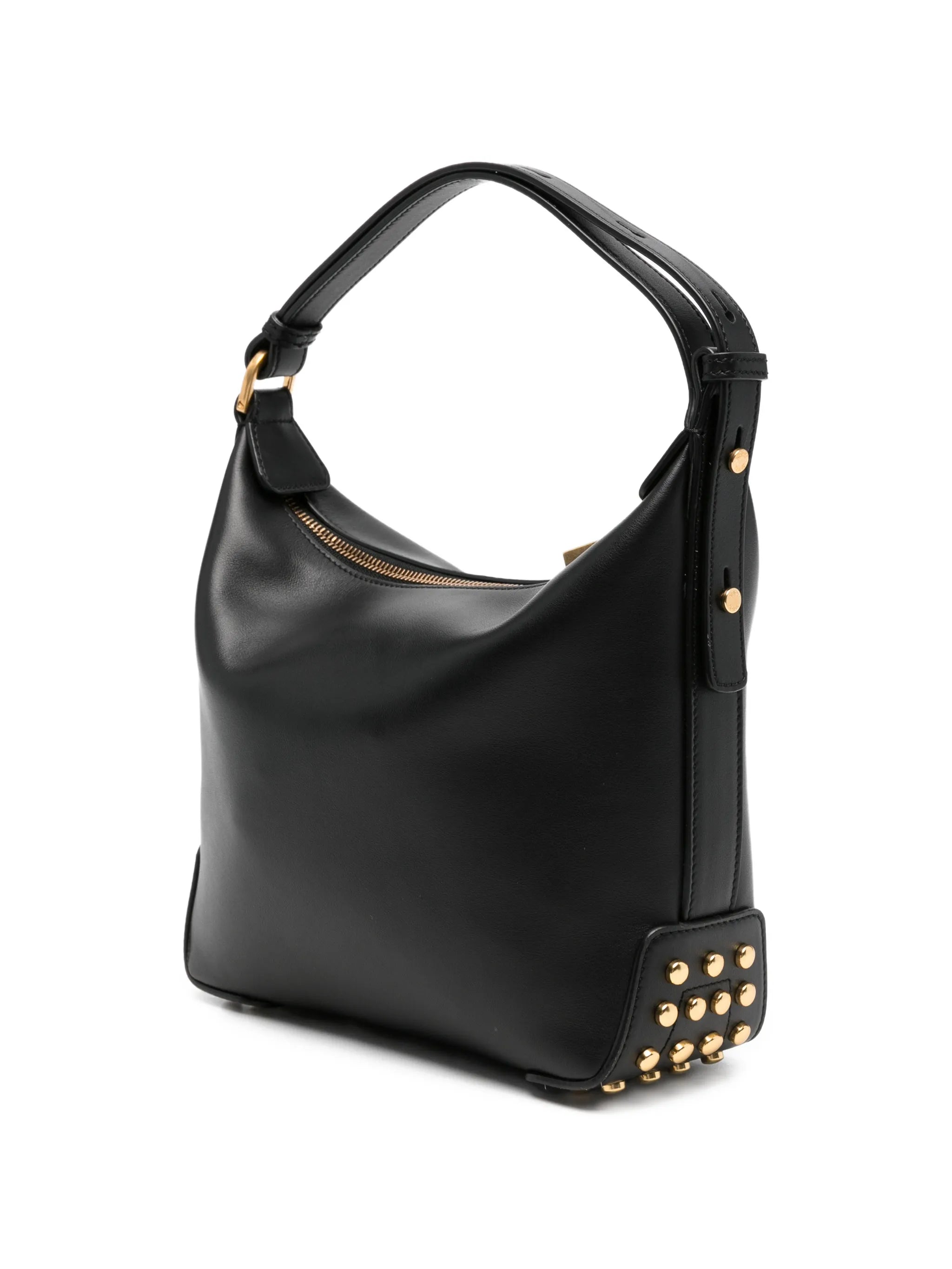 studded leather bucket bag