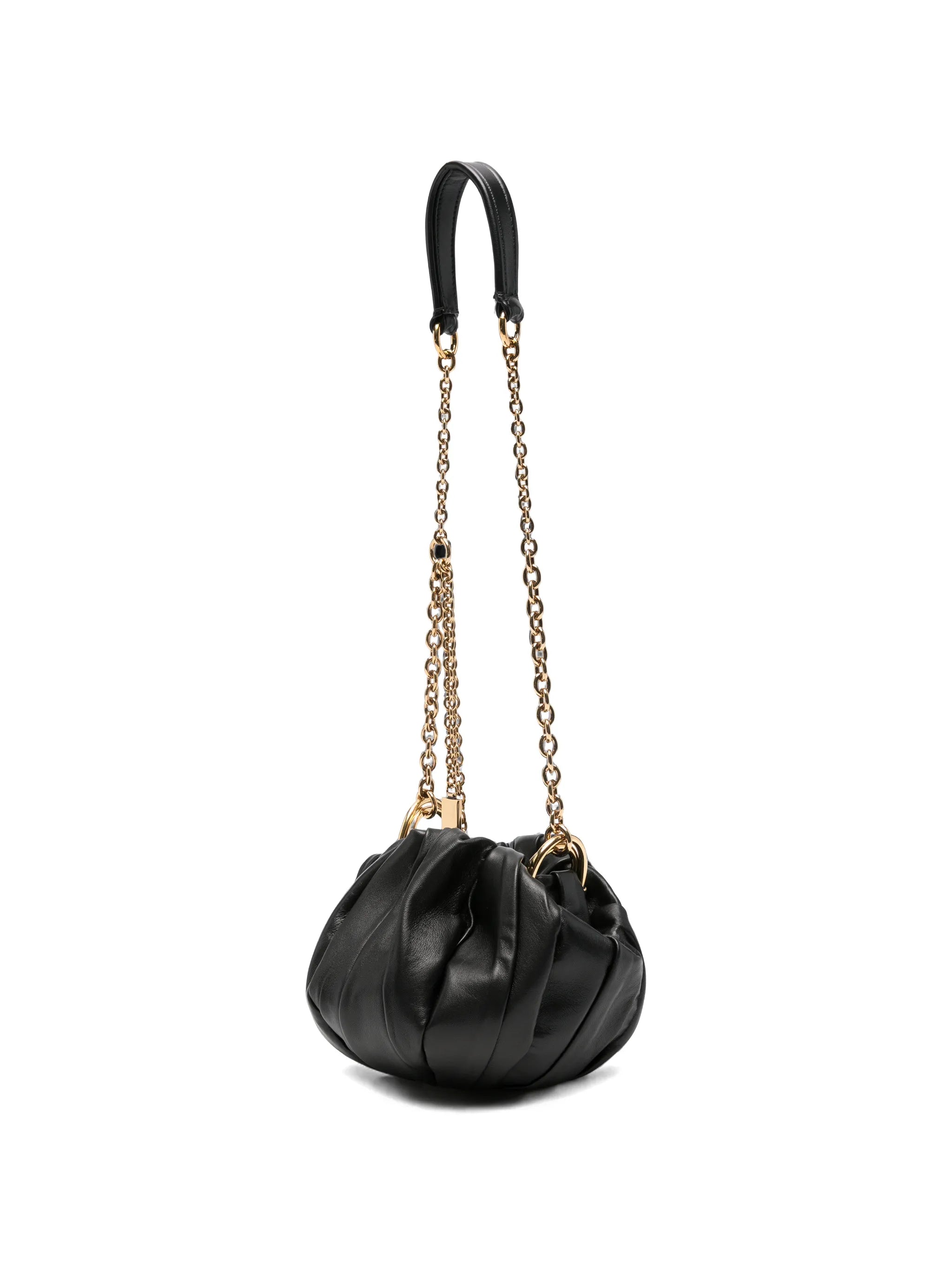 Plissé pleated shoulder bag