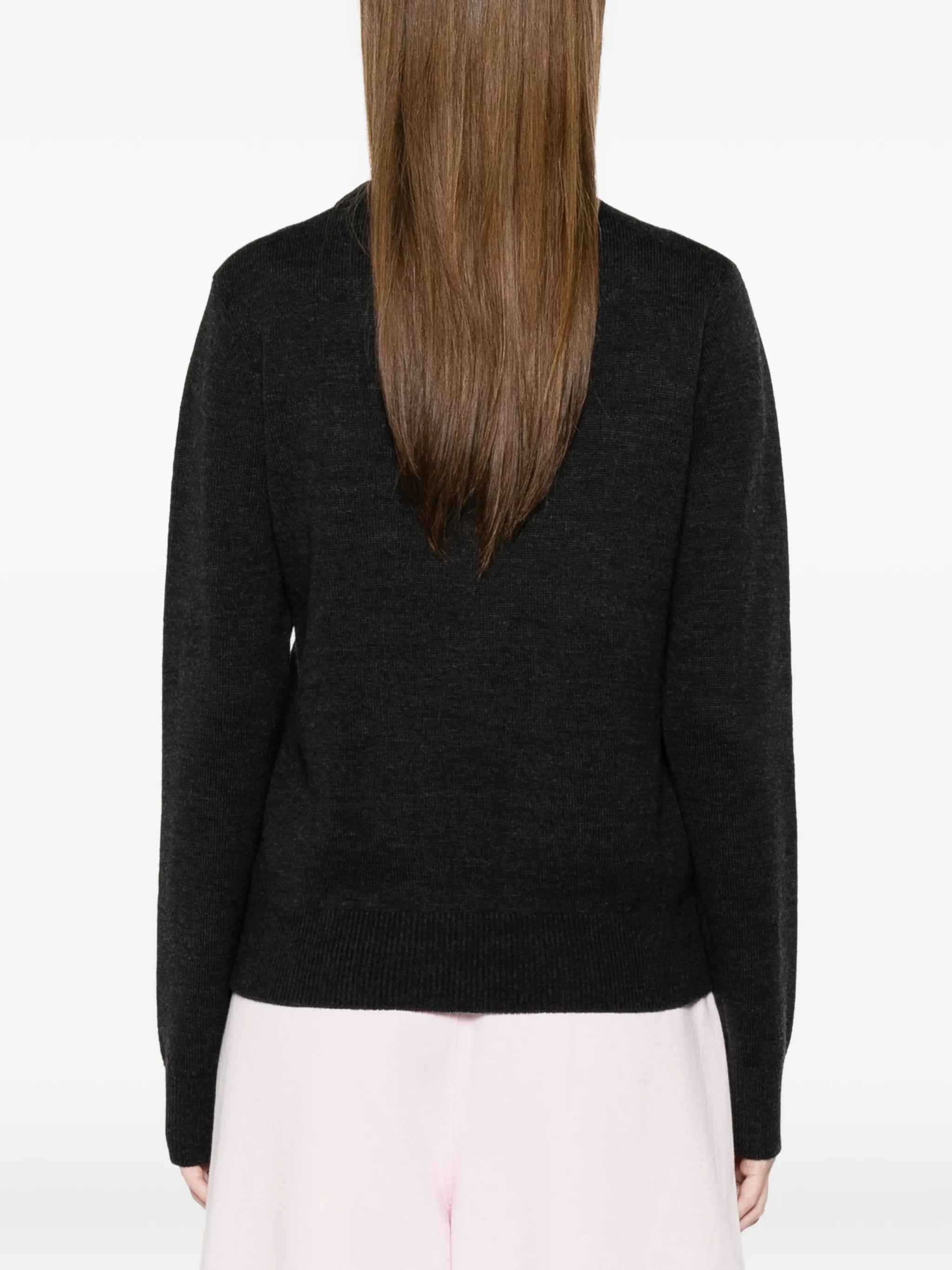appliqué crew neck knitwear