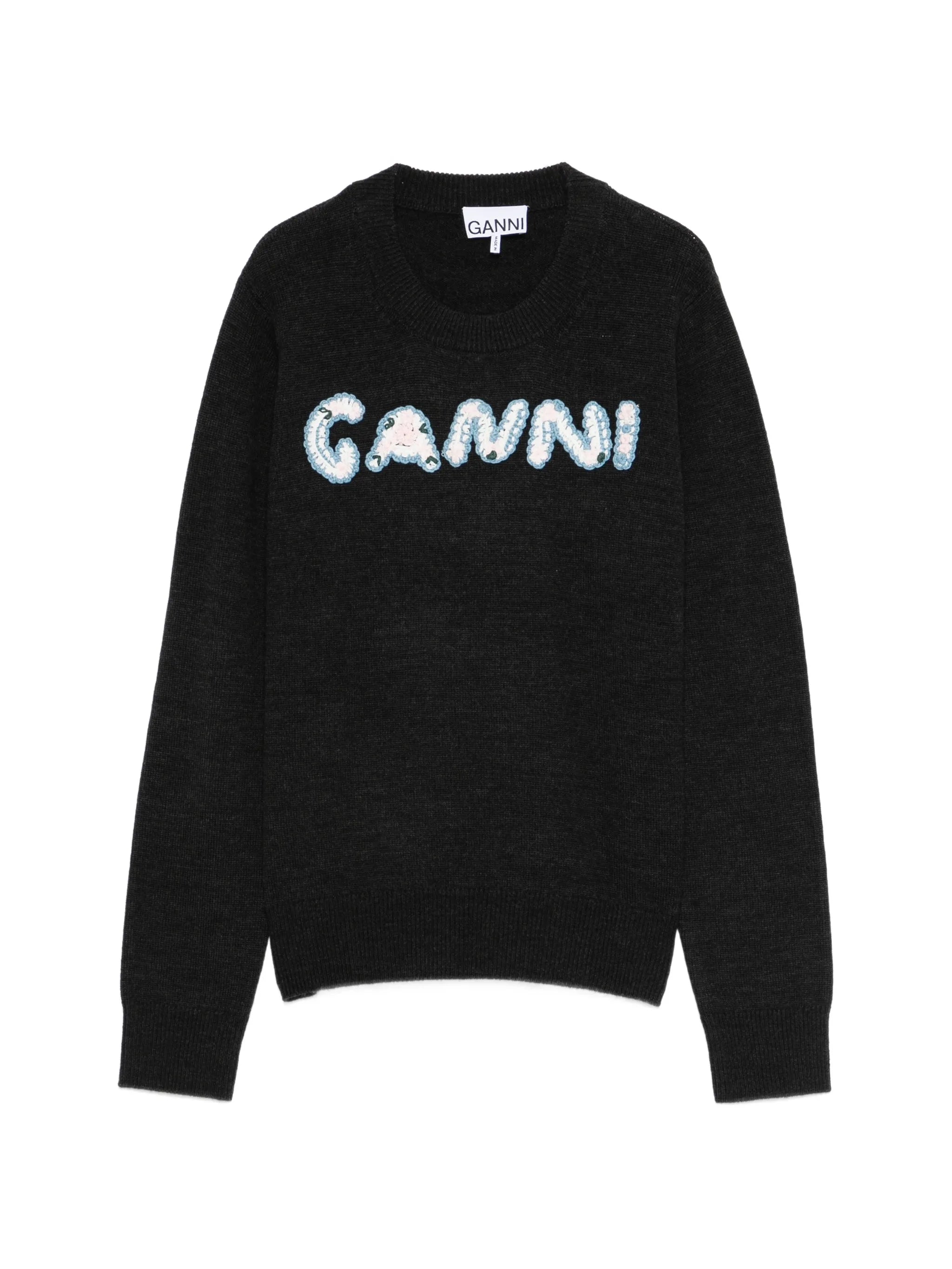 appliqué crew neck knitwear