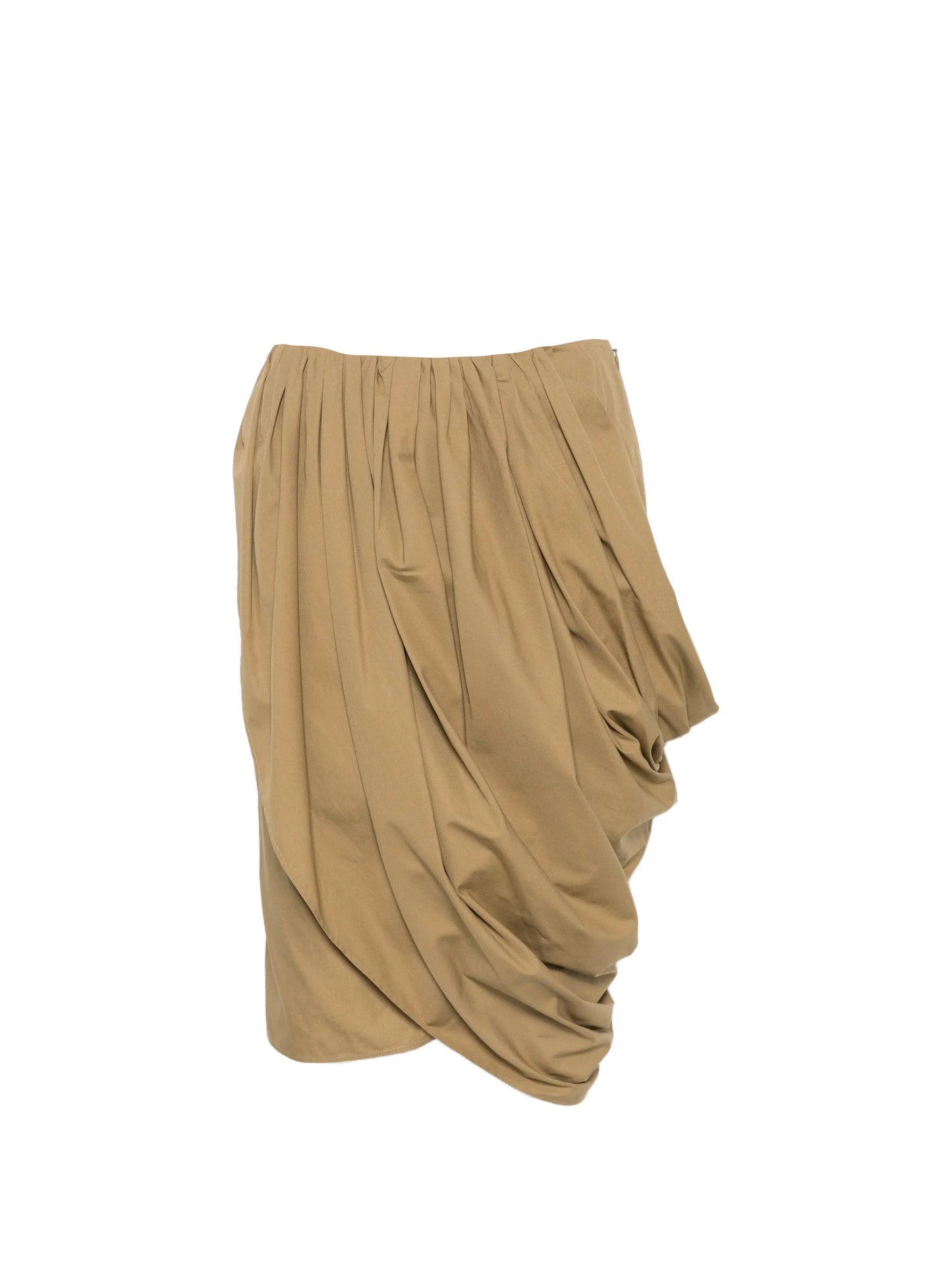 draped pleated skirt