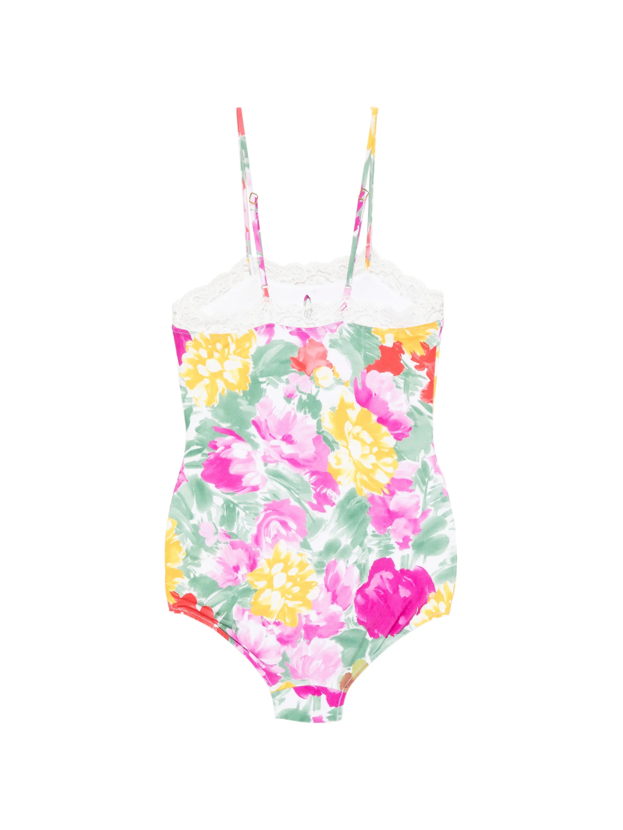 floral-print swimsuit