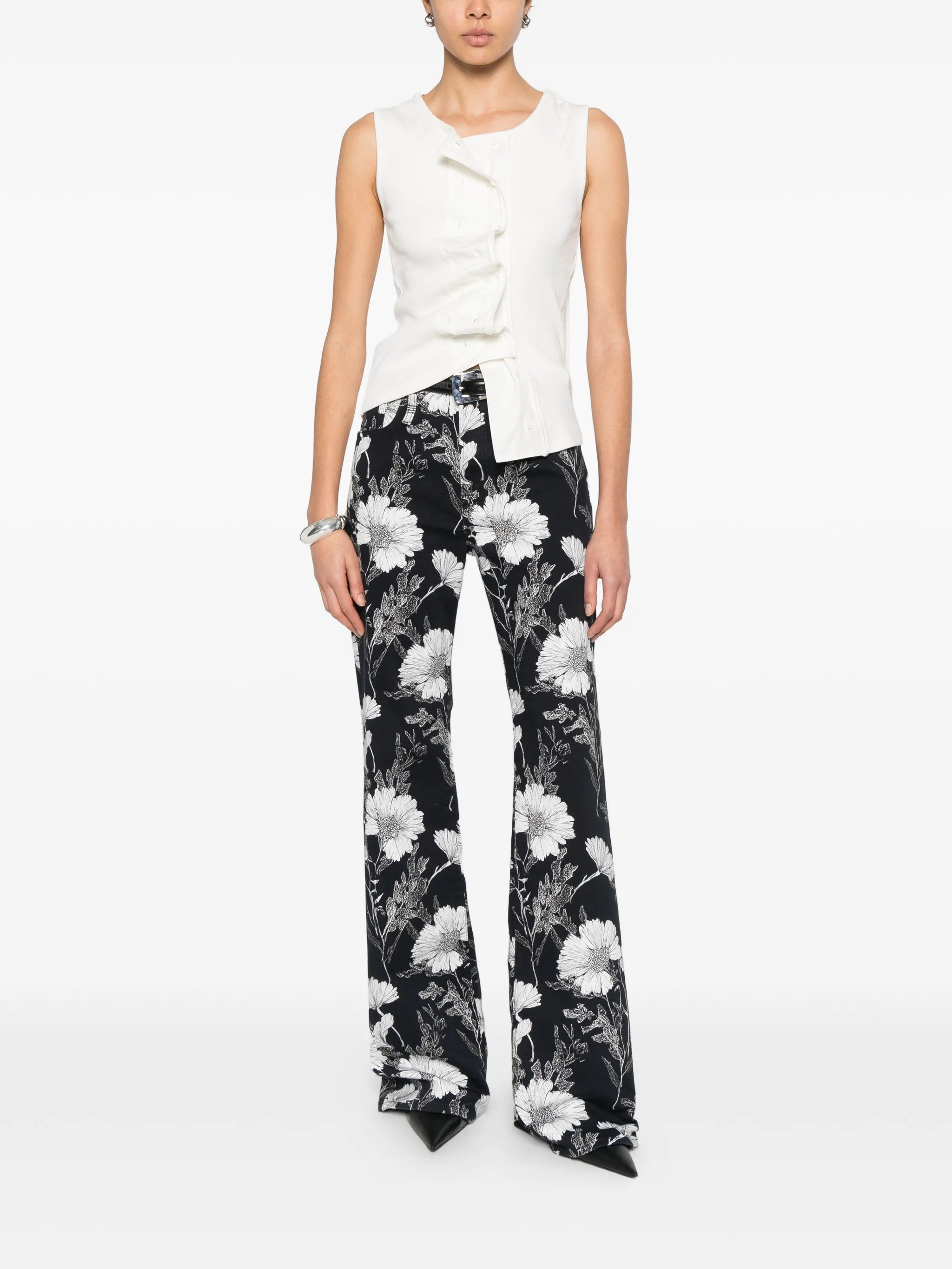 Jane flower-print jeans