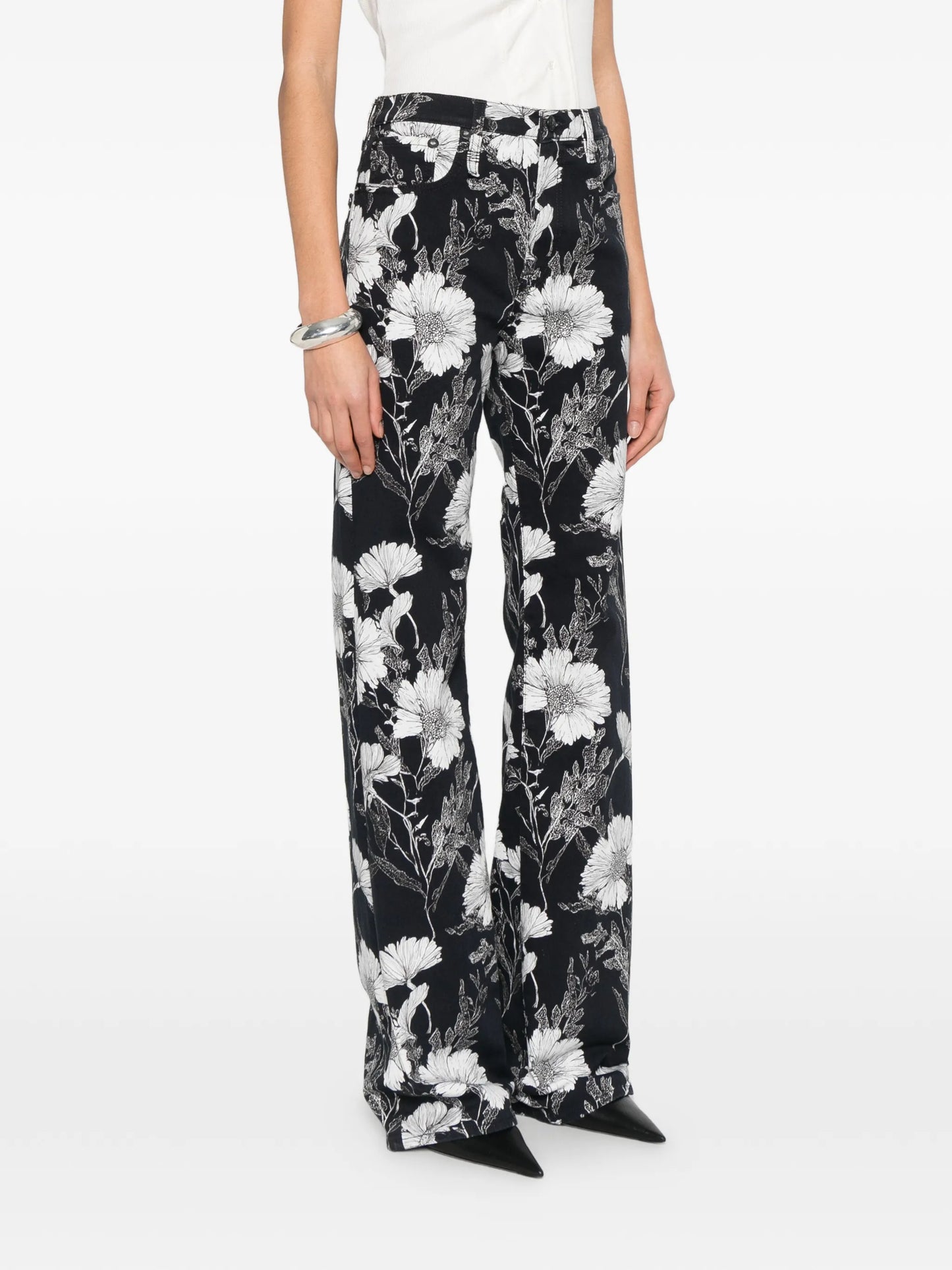 Jane flower-print jeans