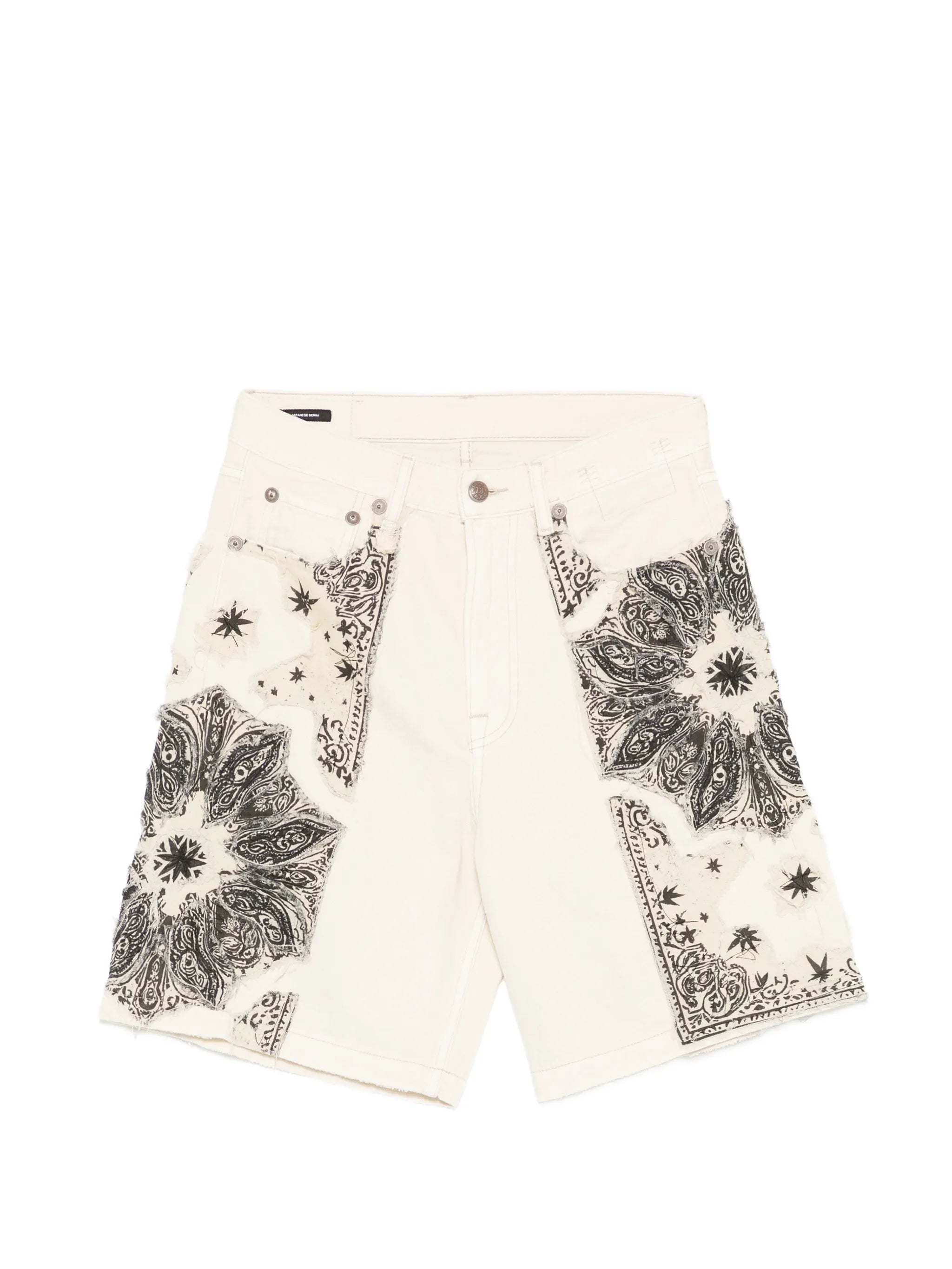 bandana relaxed shorts