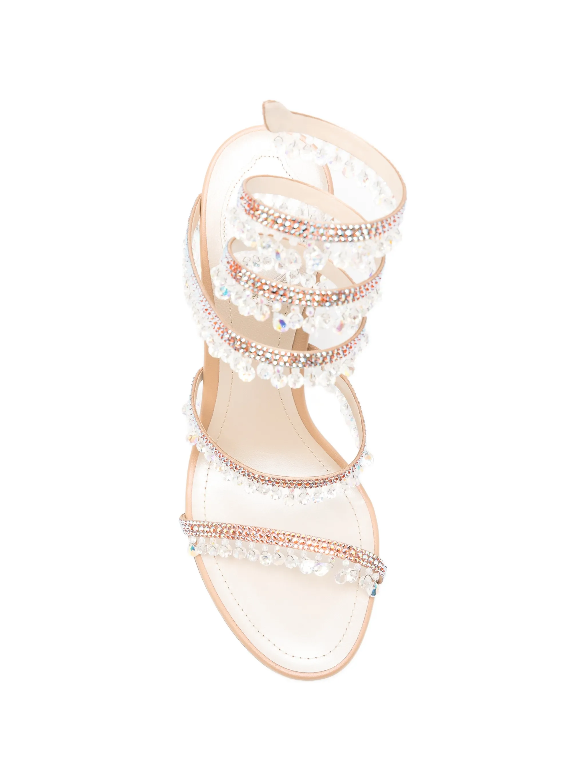 Chandelier crystal-embellished sandals