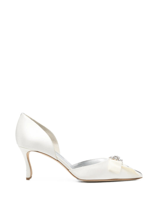 Apidosa crystal-embellished pumps