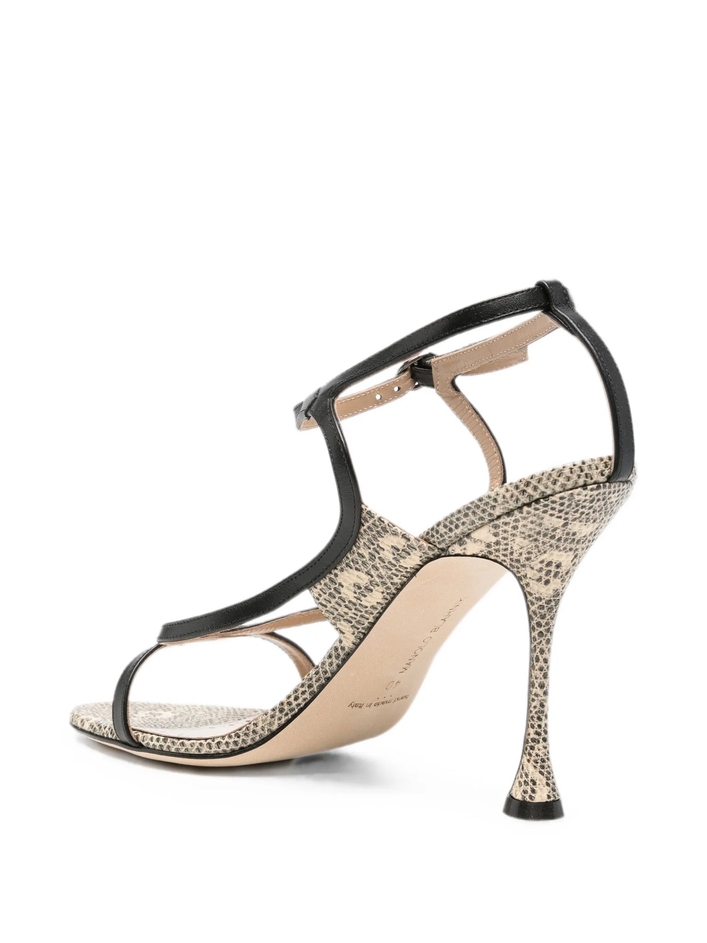 Tibula snakeskin-effect sandals