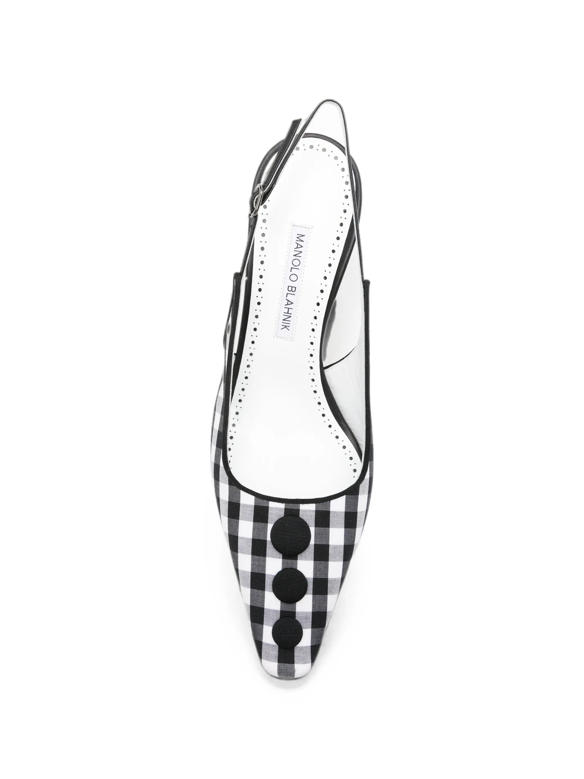 Alexa check-pattern heeled pumps