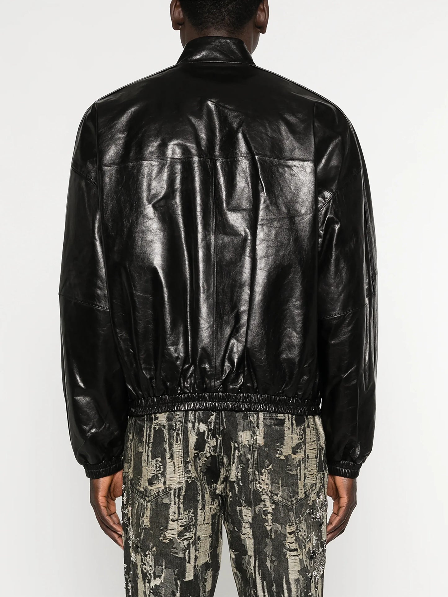 zip leather jacket