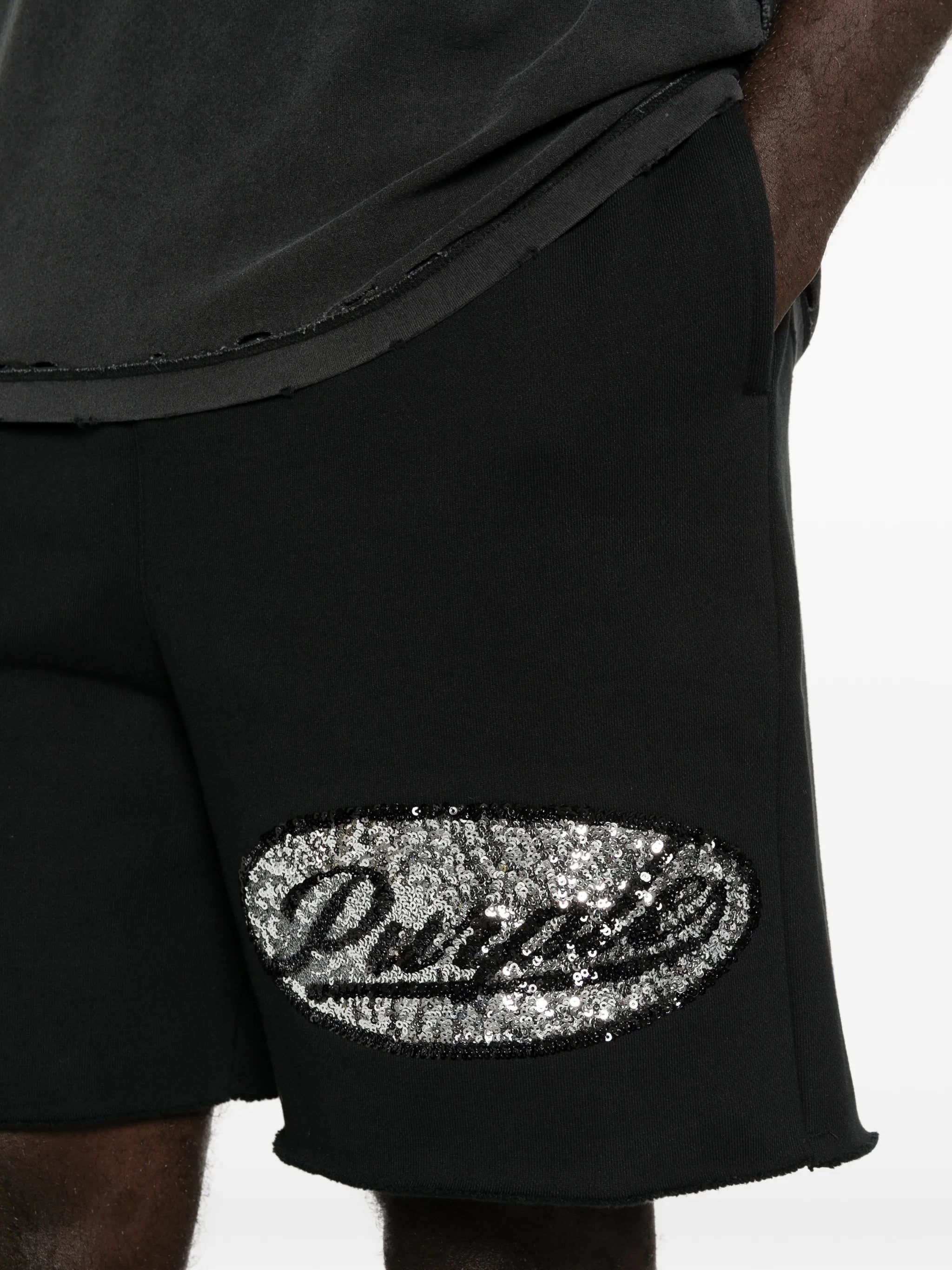 raw-hem shorts