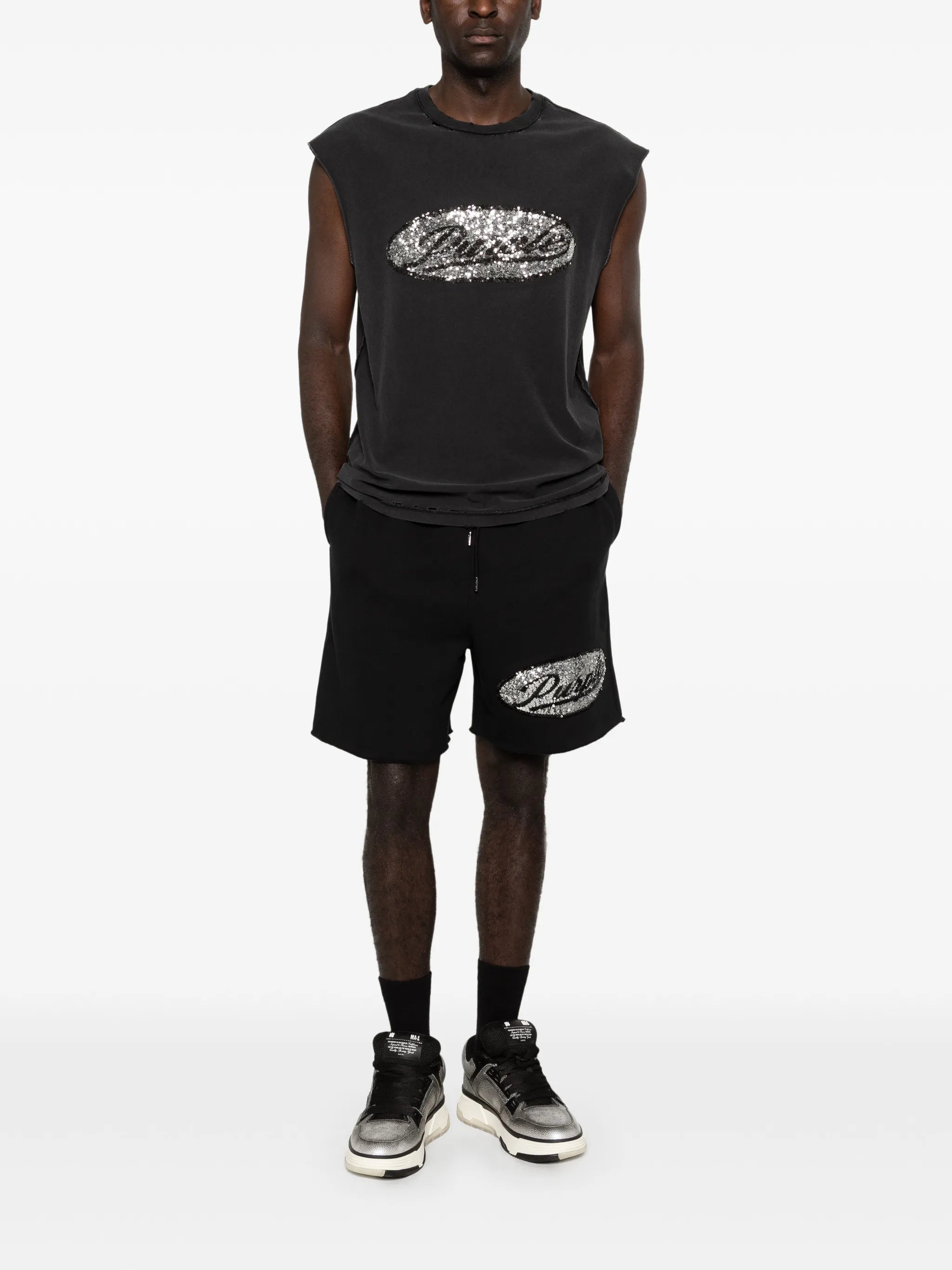 raw-hem shorts