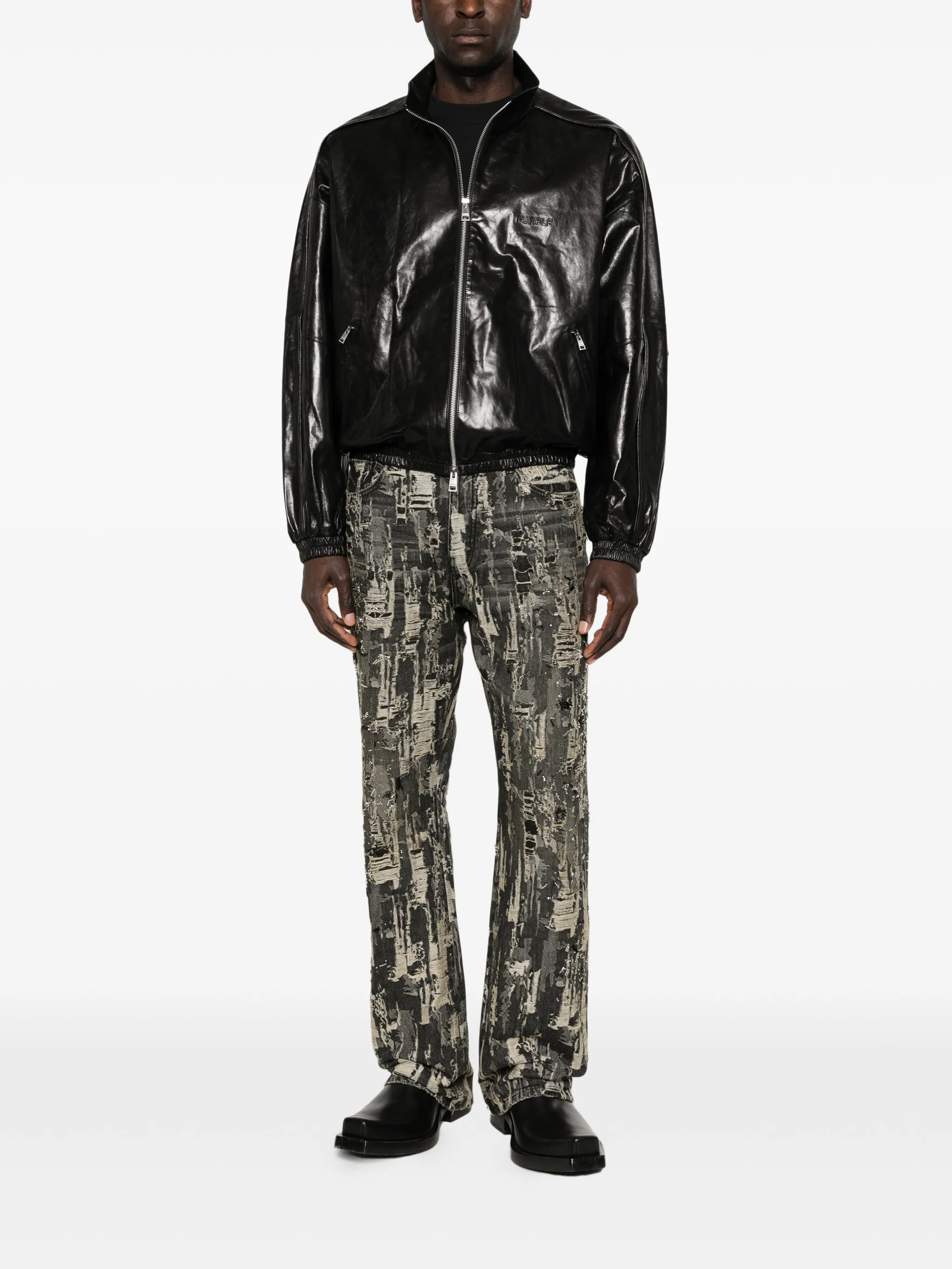 P026 bead splatter destroy pants
