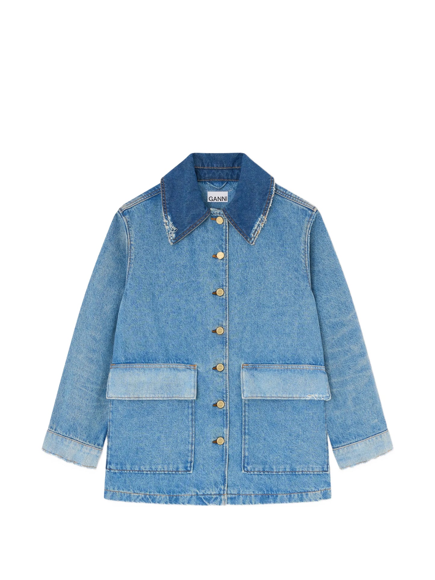 raw-cut denim jacket