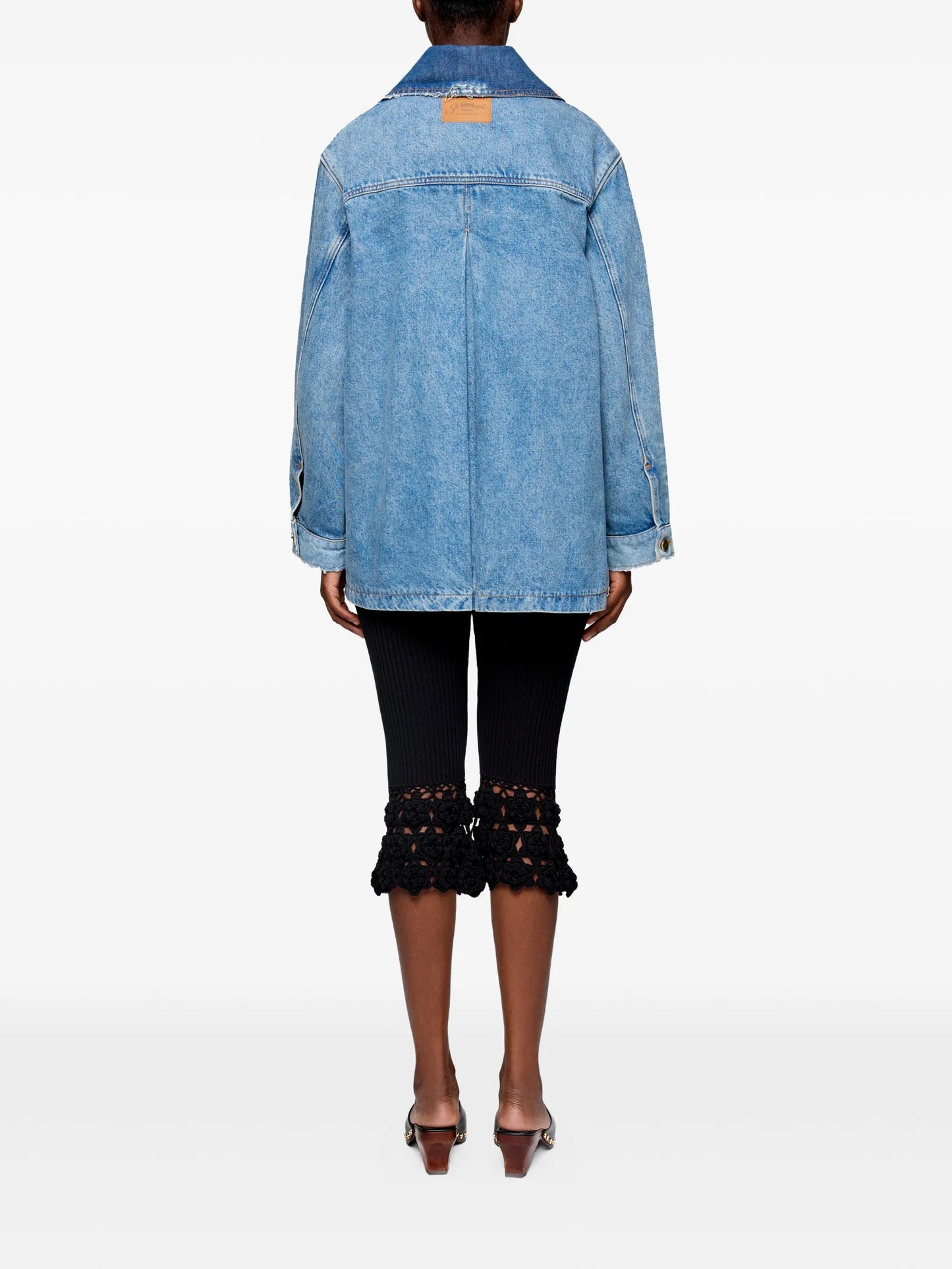 raw-cut denim jacket