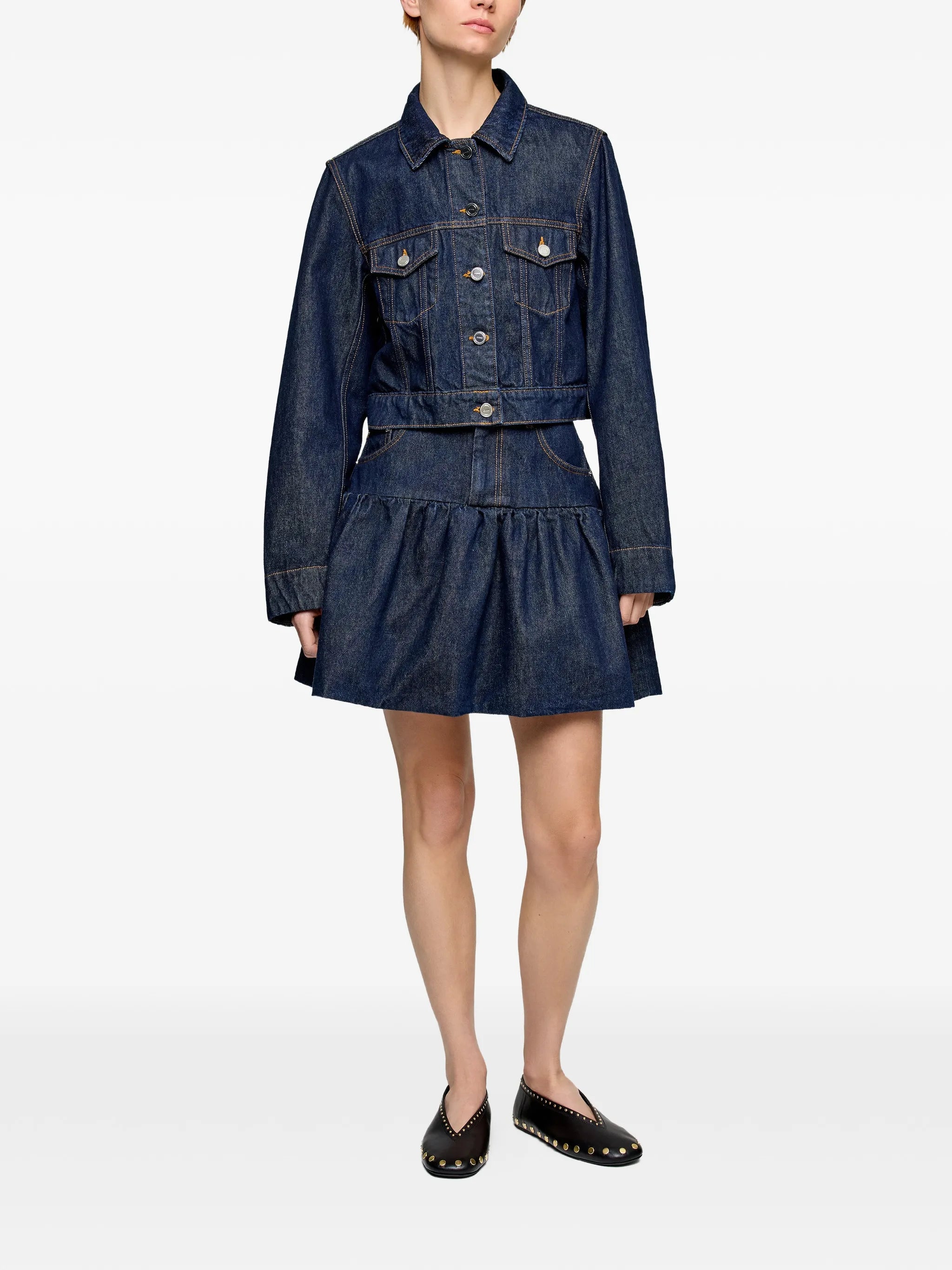 flap-pocket denim jacket