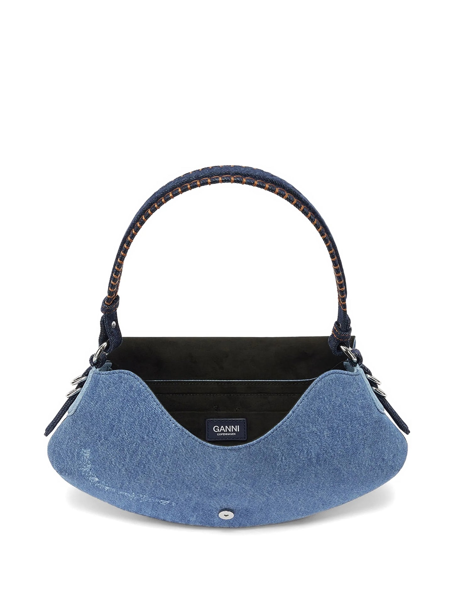 B-Kat logo-plaque denim tote bag