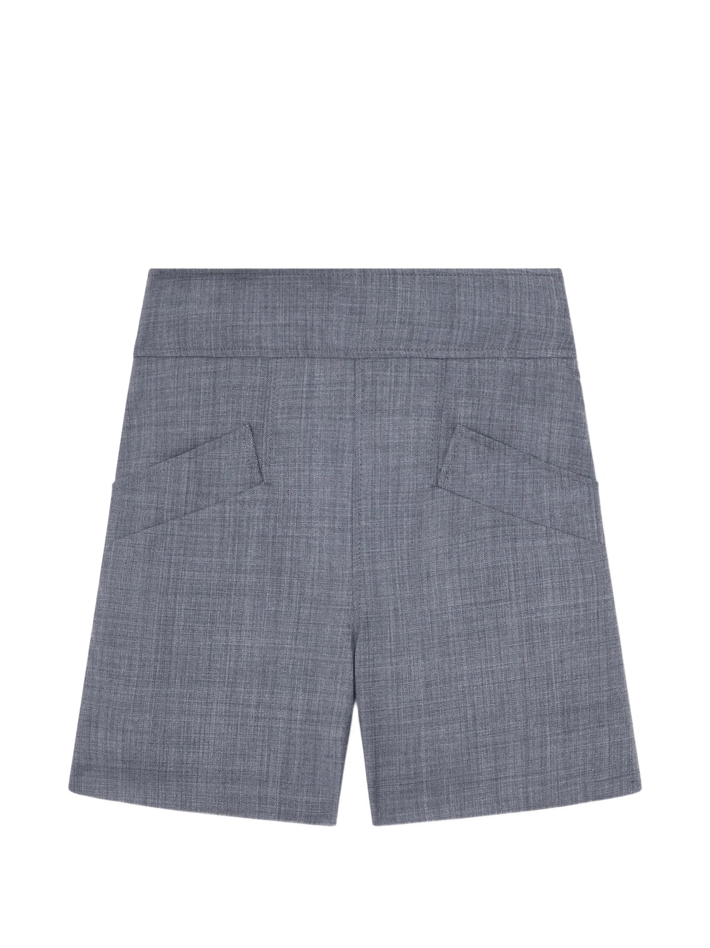 mélange-effect shorts
