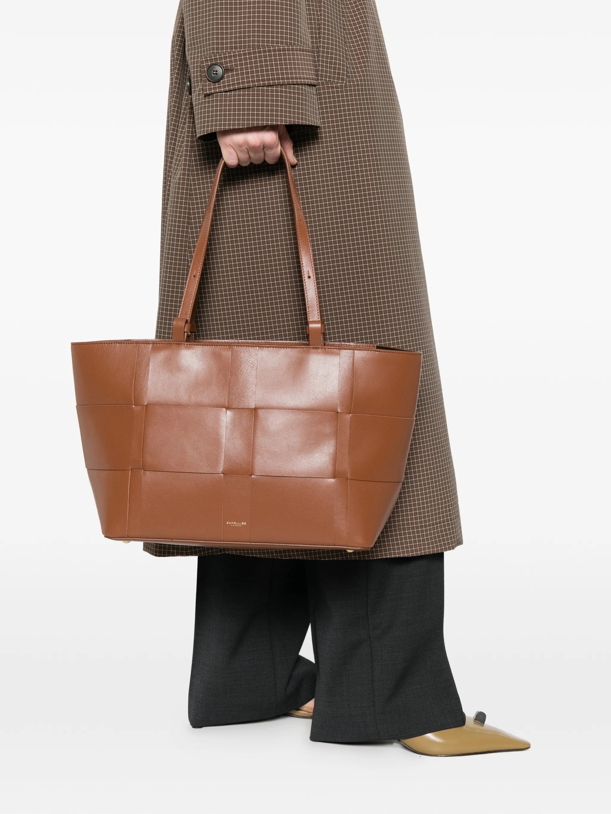 Florence woven leather florence tote bag