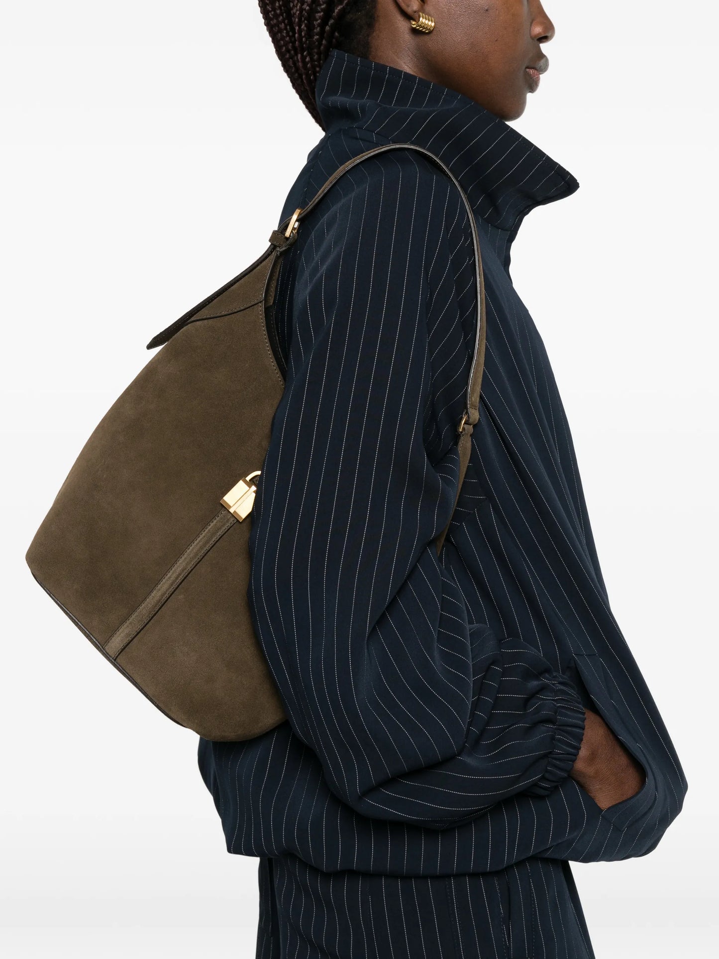 Siena suede shoulder bag