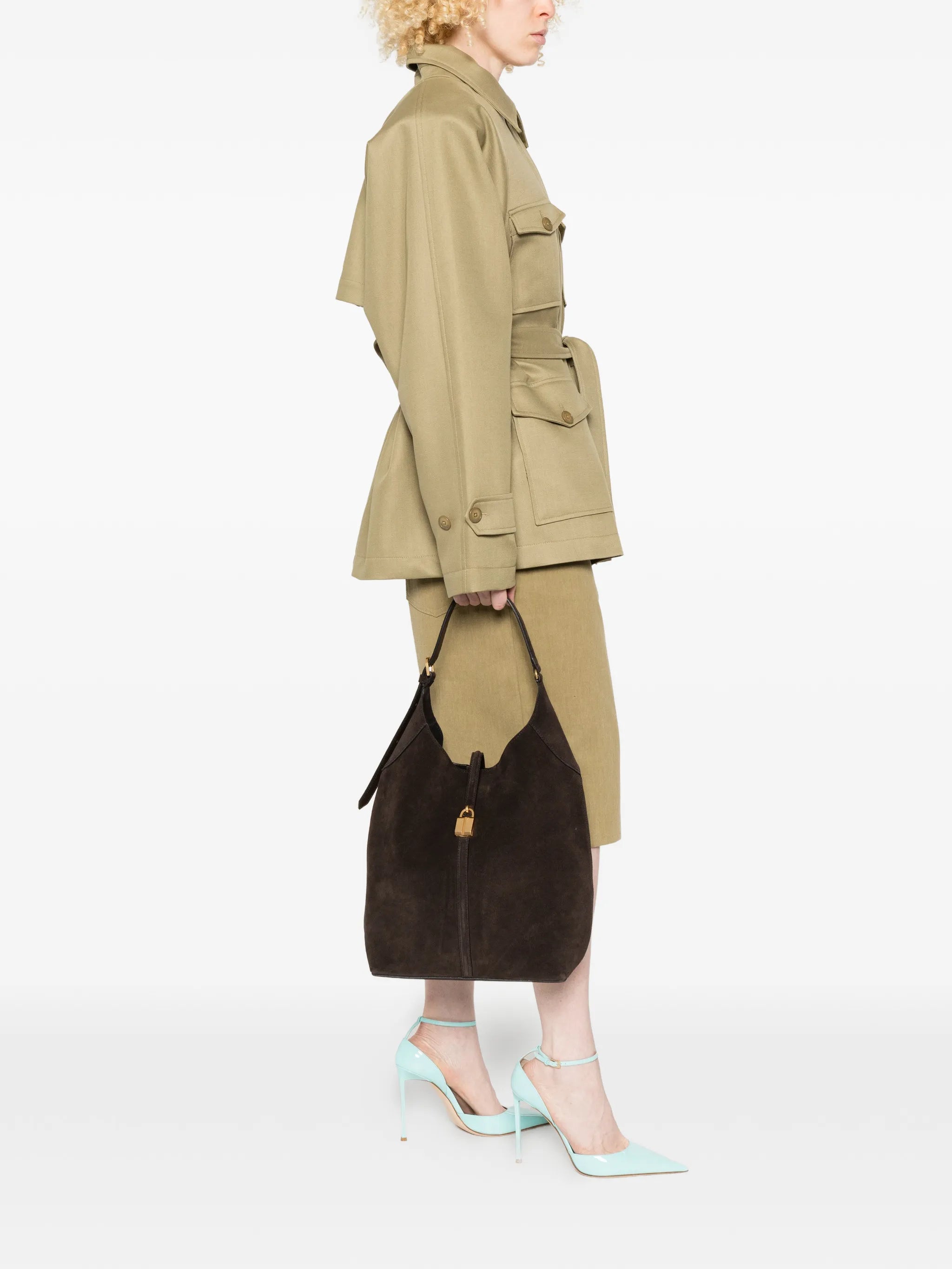 large Siena suede bucket bag
