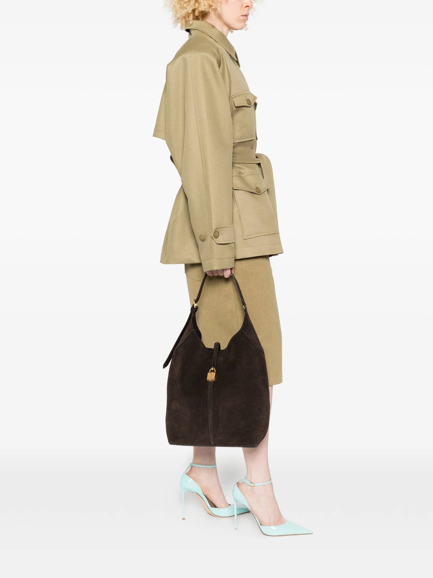 large Siena suede bucket bag
