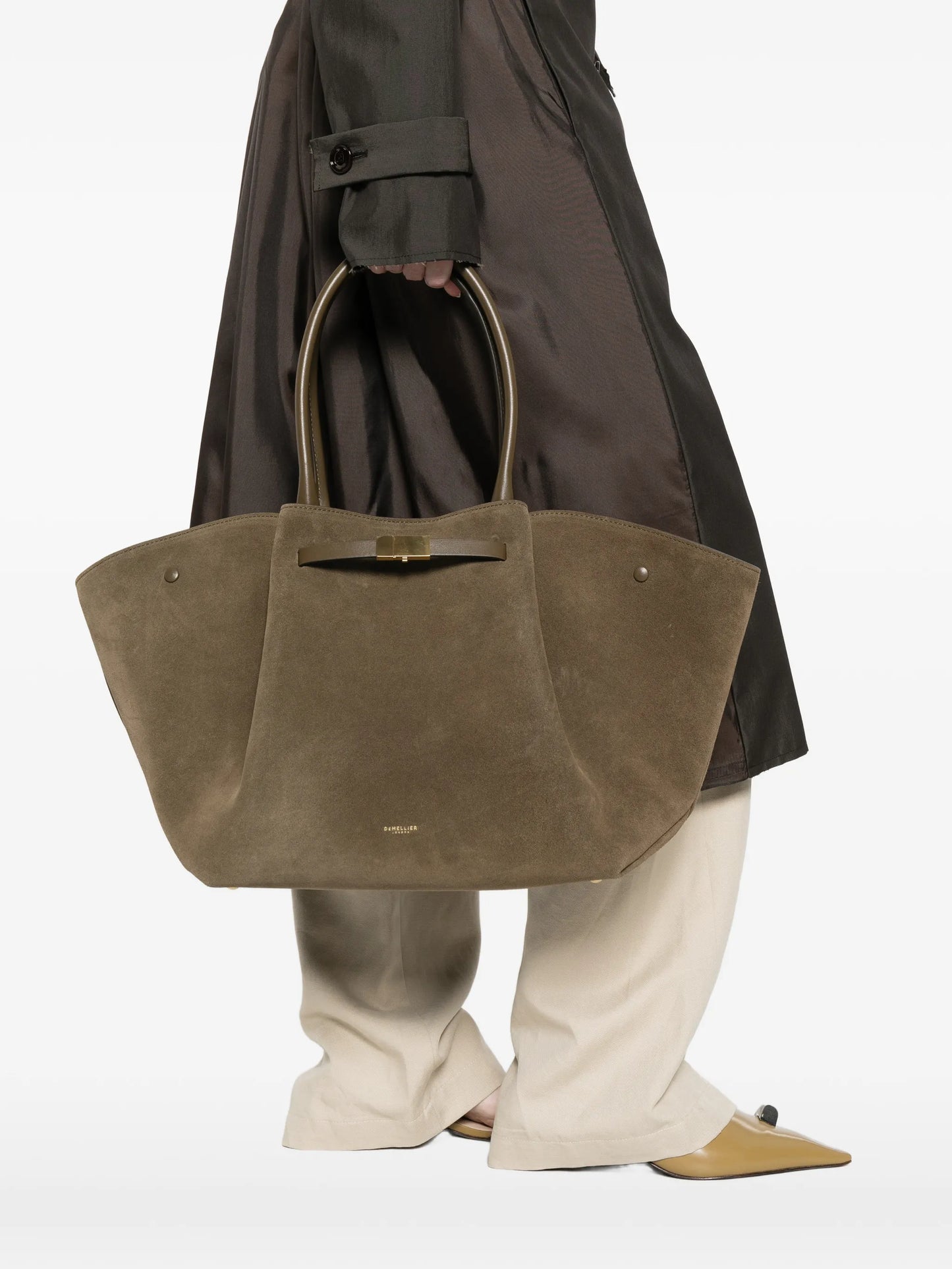 New York suede tote bag