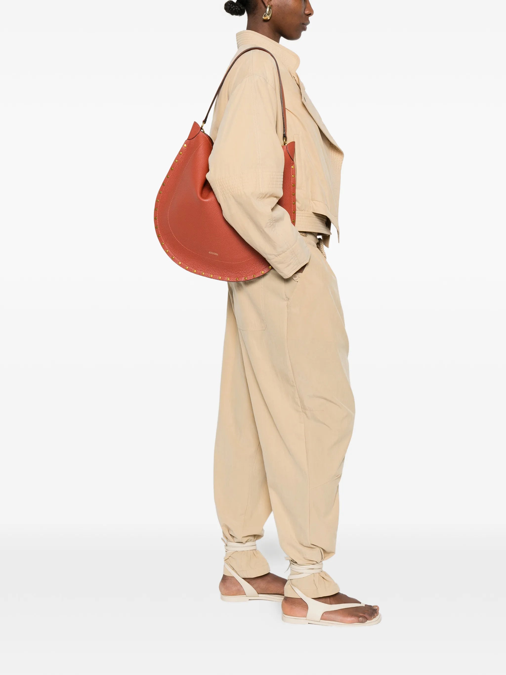 Oskan Hobo grained-leather shoulder bag