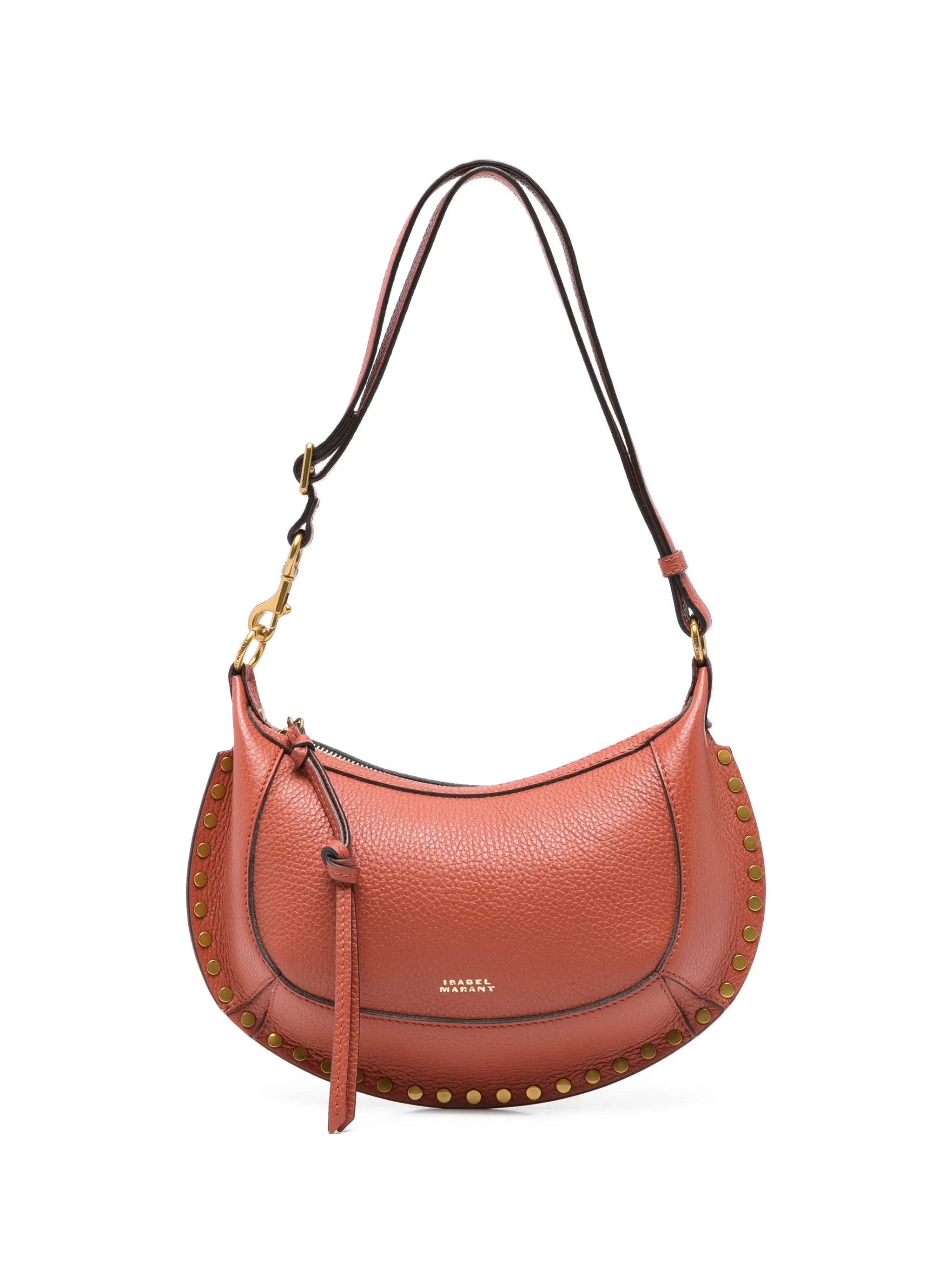 Oskan moon-shaped leather shoulder bag