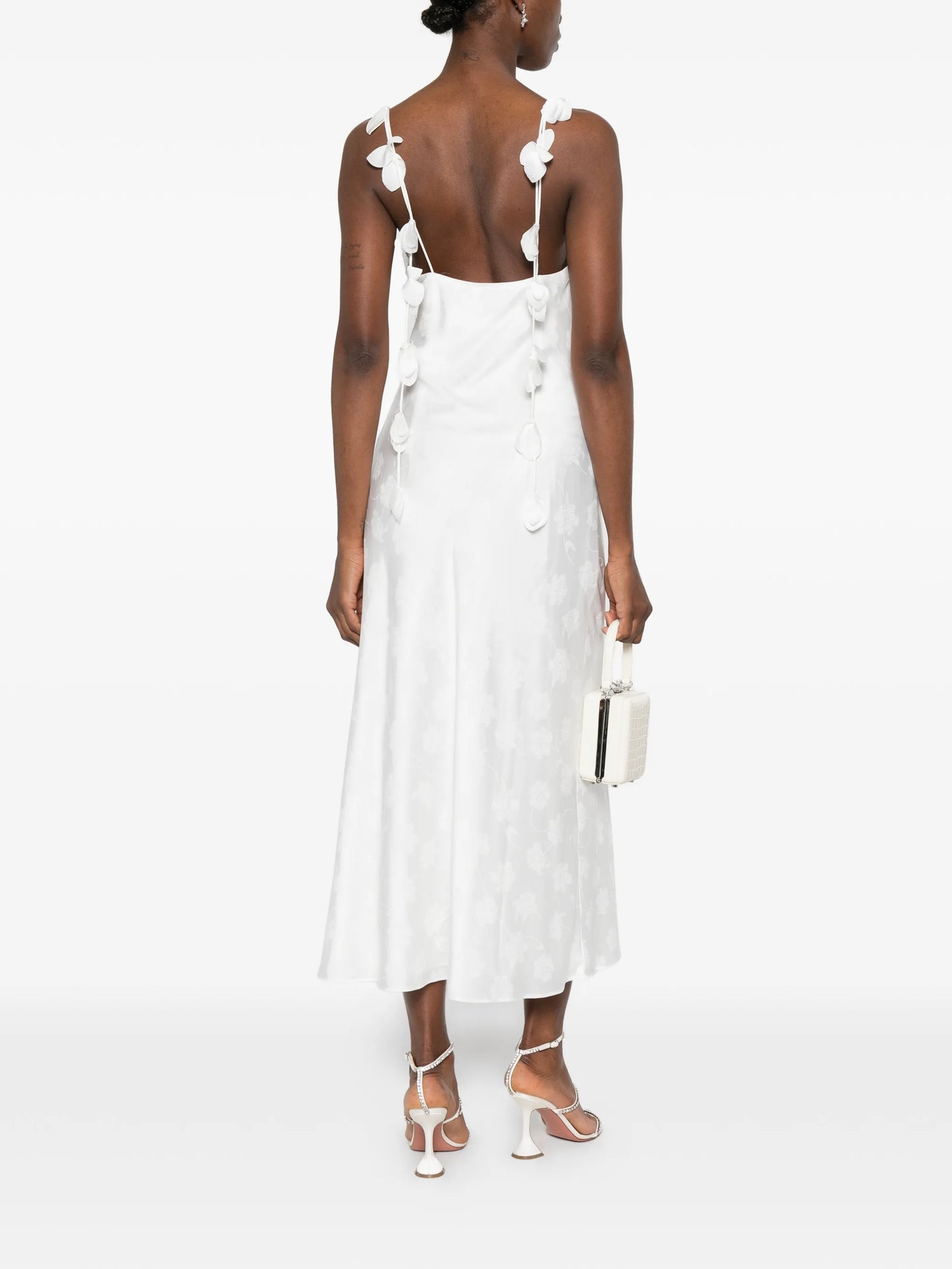 cowl-neck midi dress