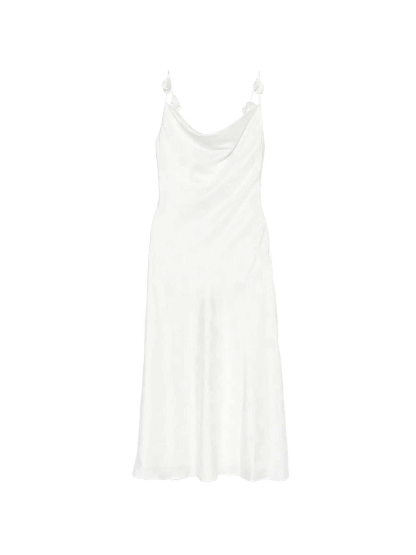 cowl-neck midi dress