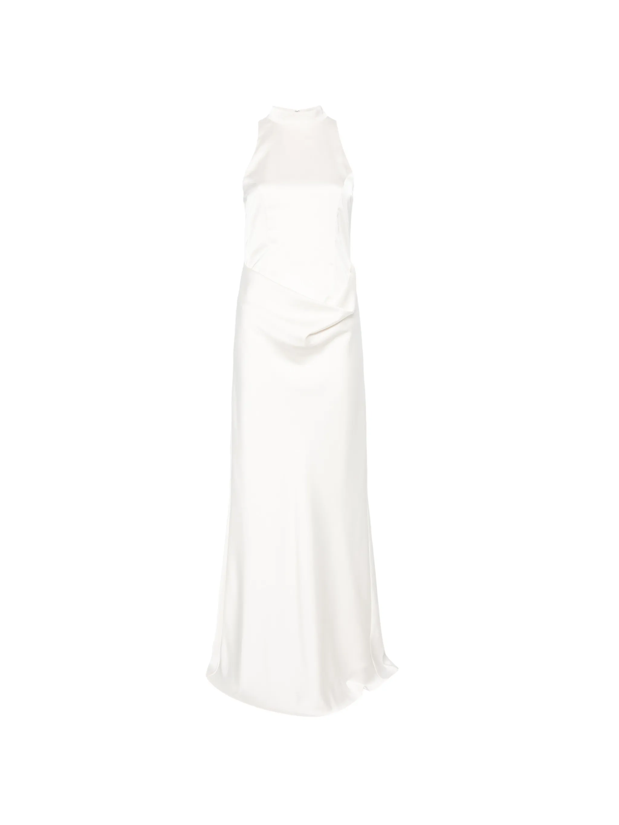 high-neck maxi dress