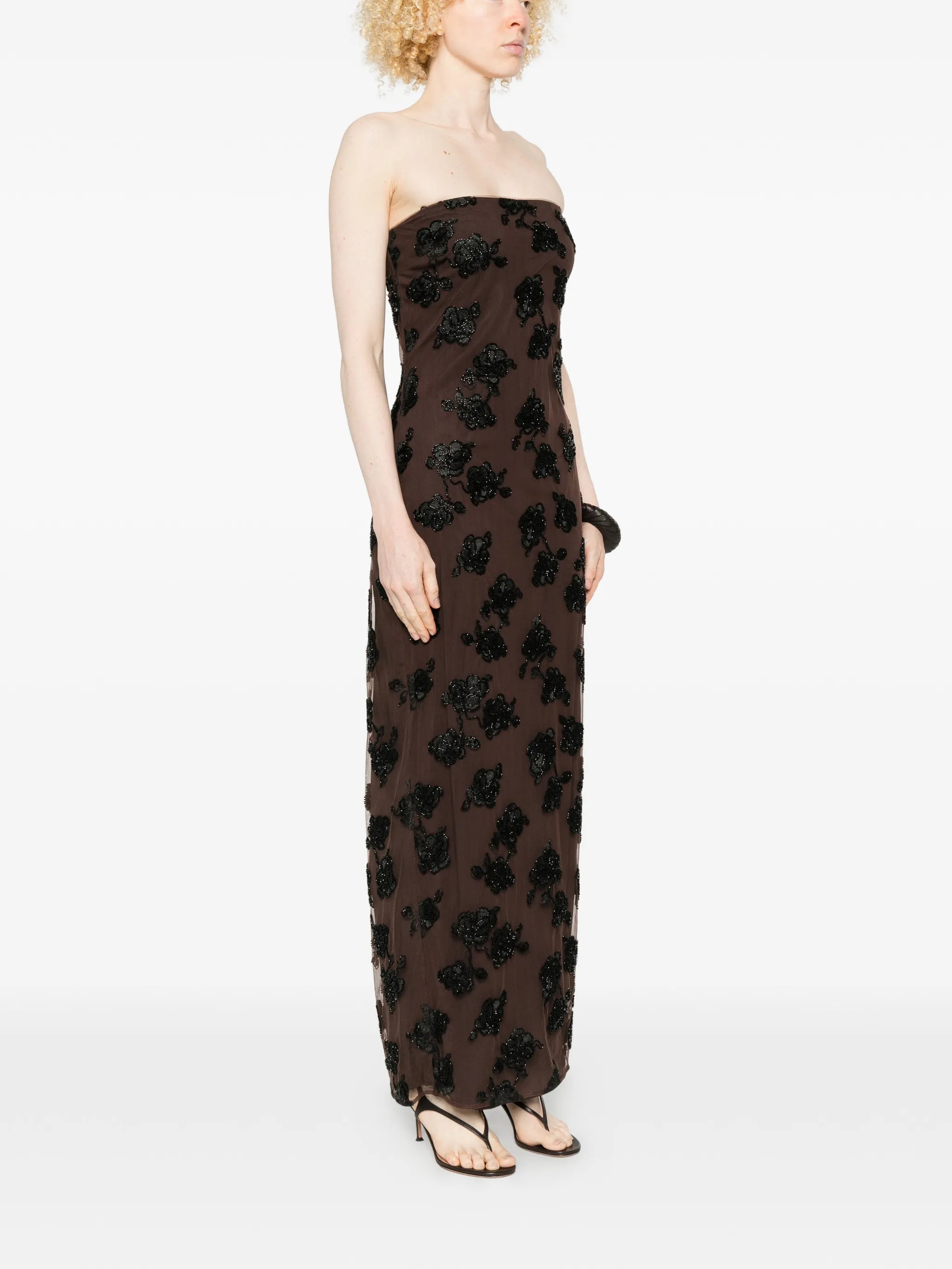 beaded maxi dress
