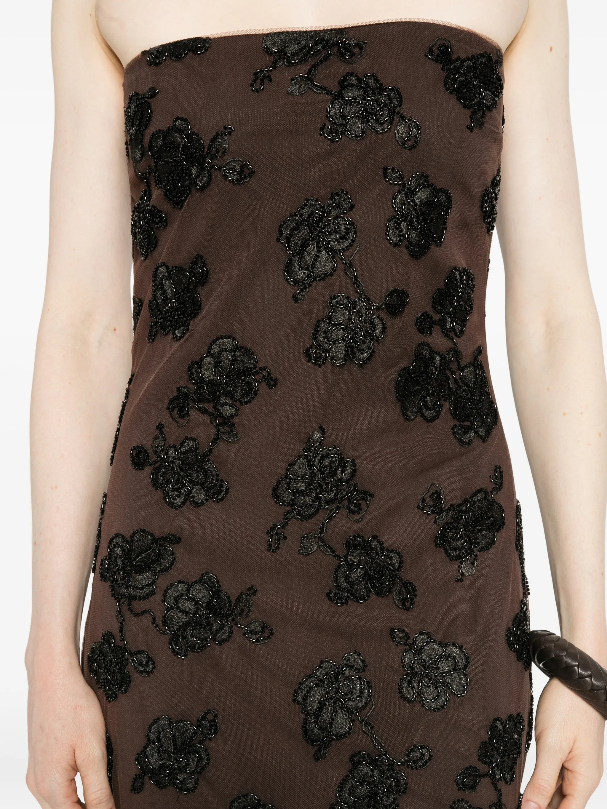 beaded maxi dress