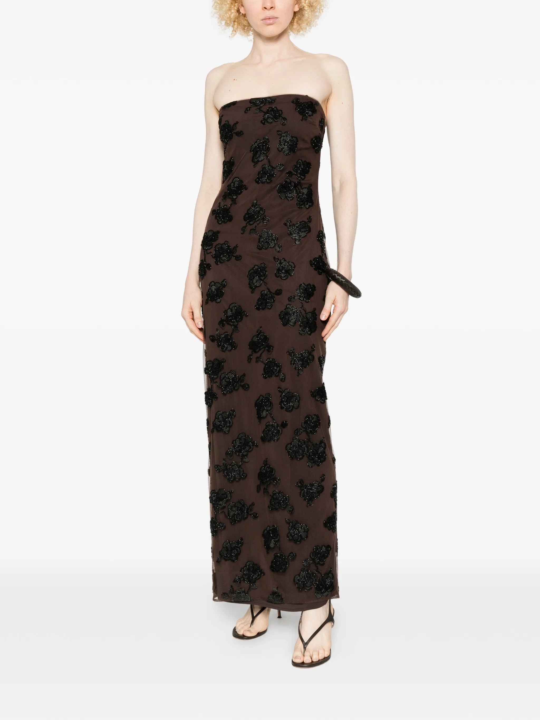 beaded maxi dress