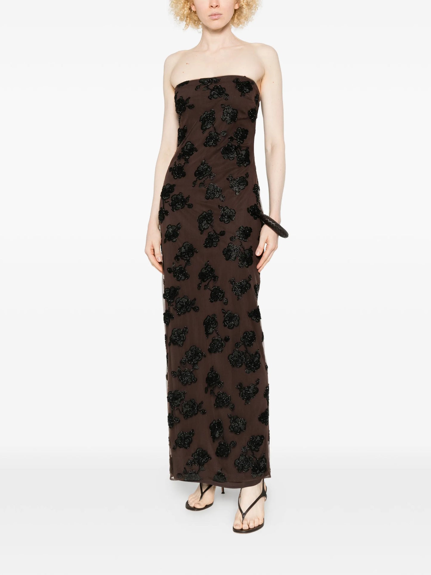 beaded maxi dress