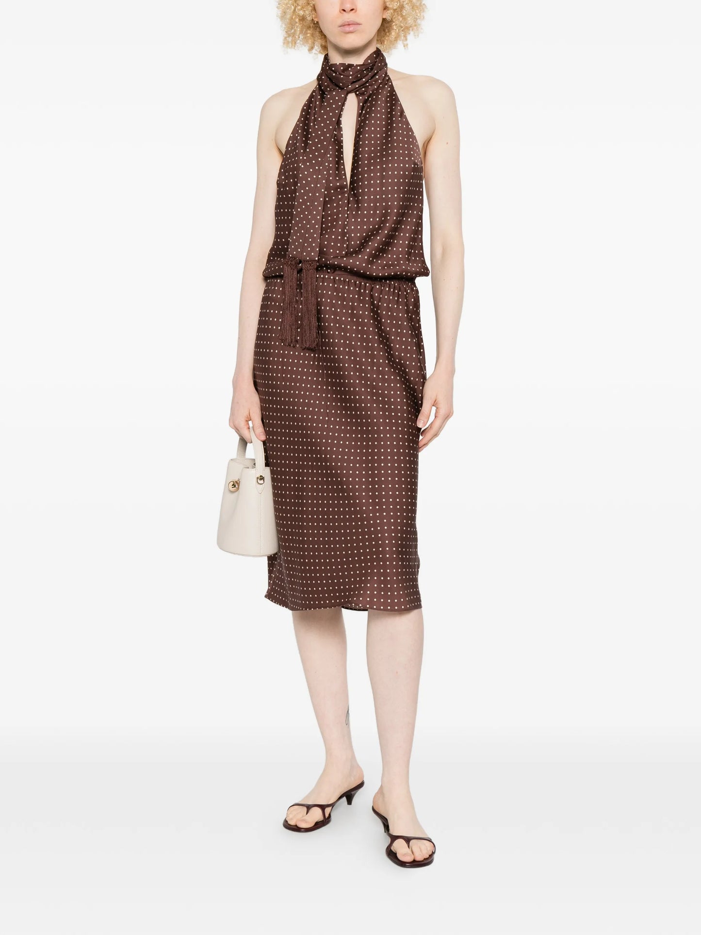 Phoebe polka-dot dress