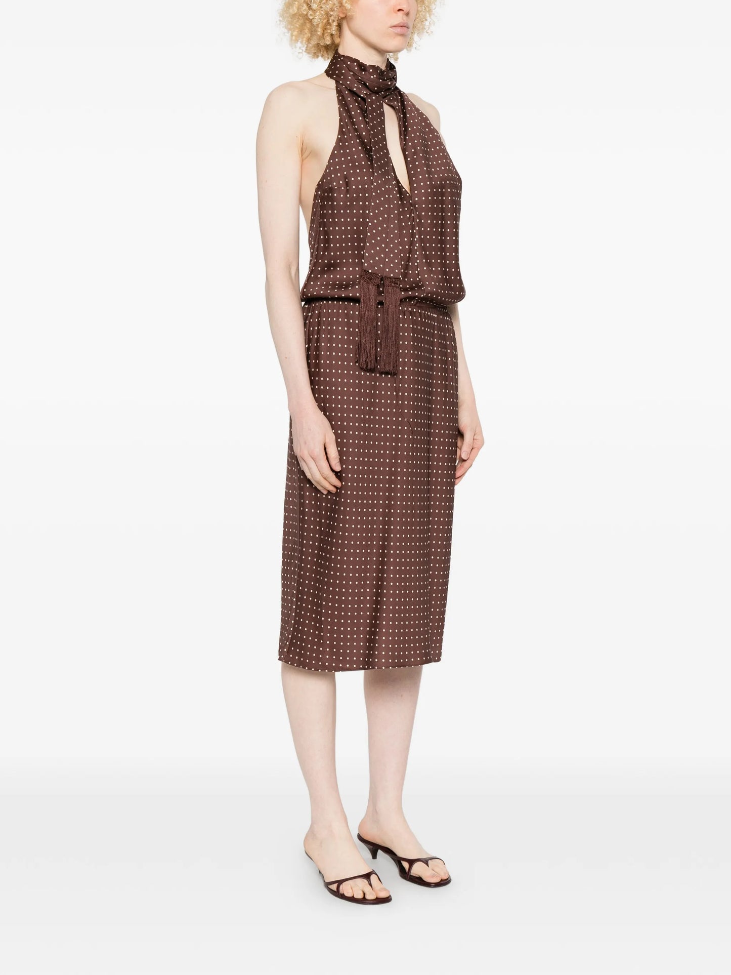 Phoebe polka-dot dress