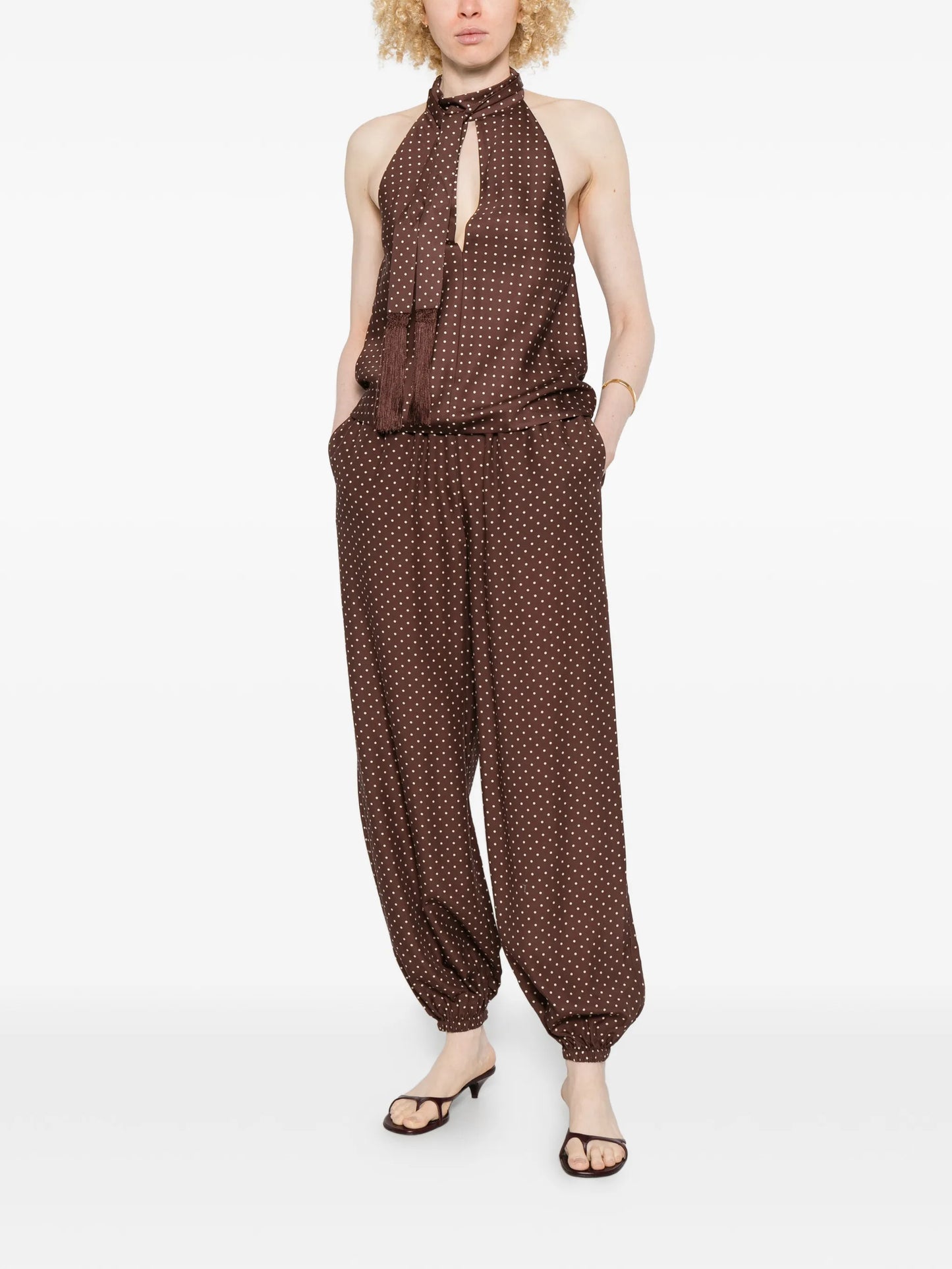 Phoebe polka-dot top