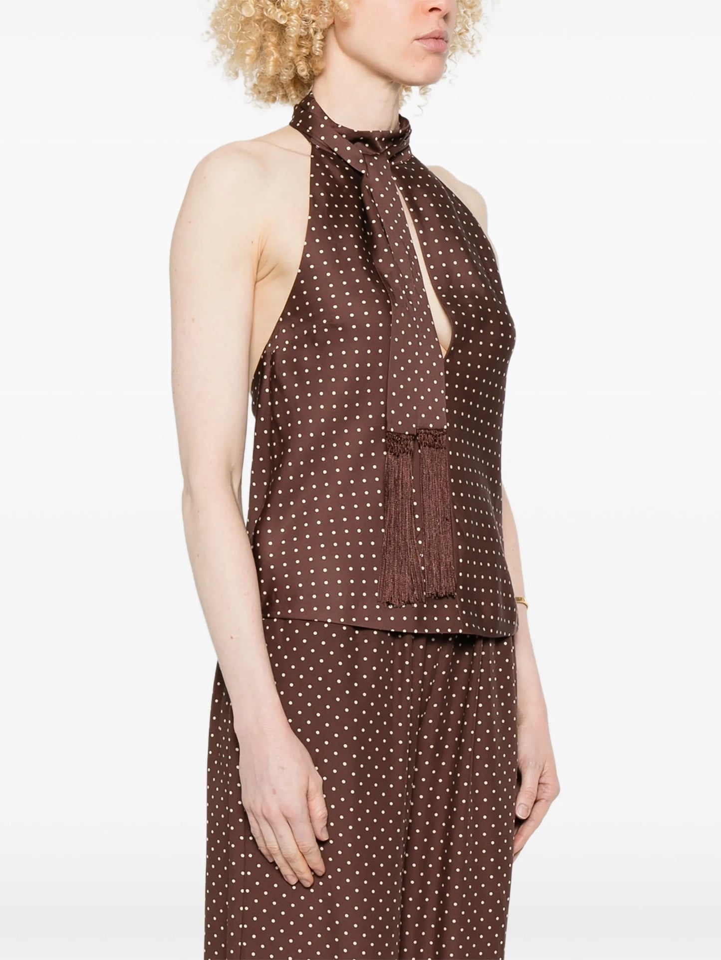 Phoebe polka-dot top