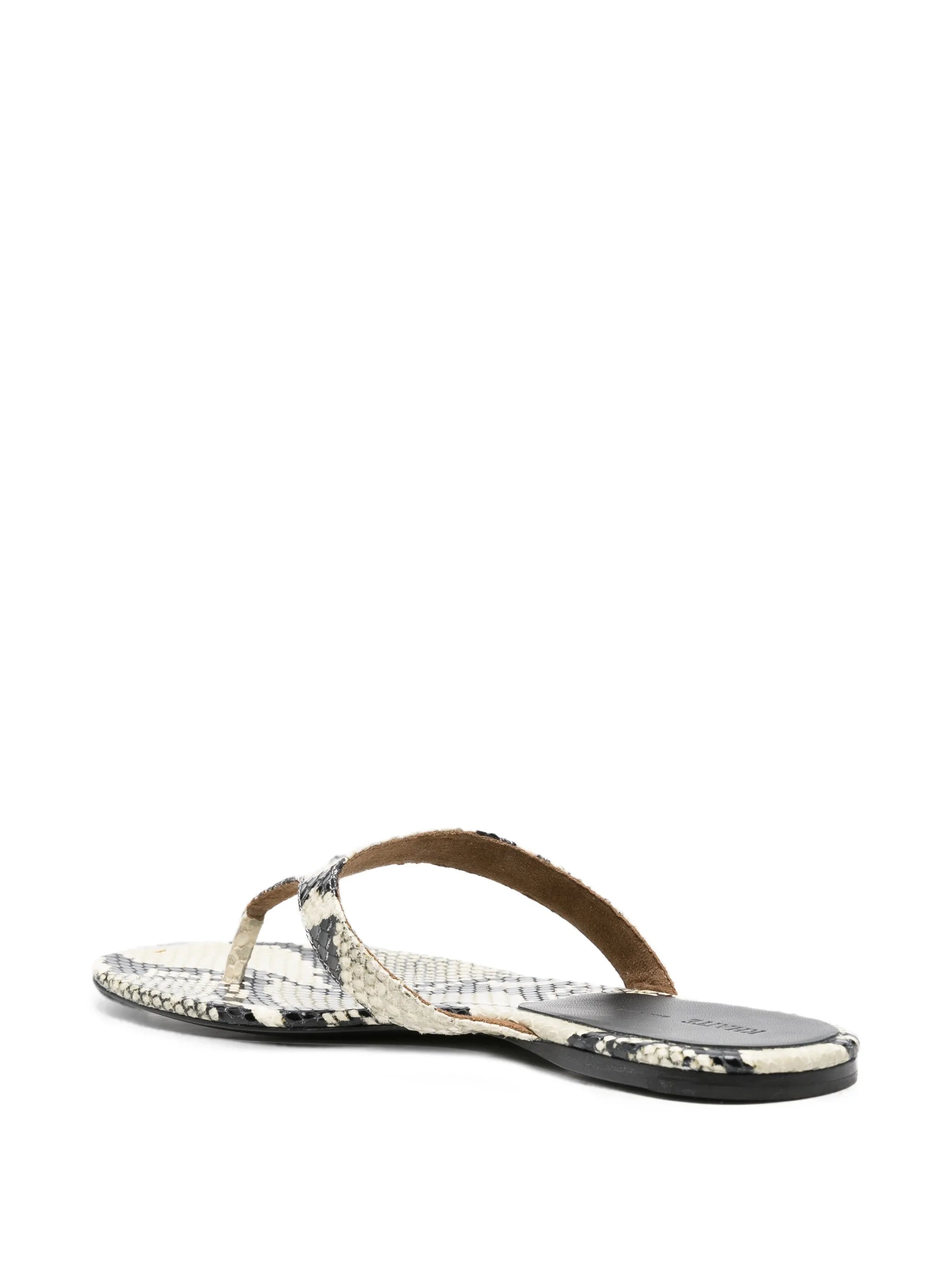 Archer snakeskin-print sandals