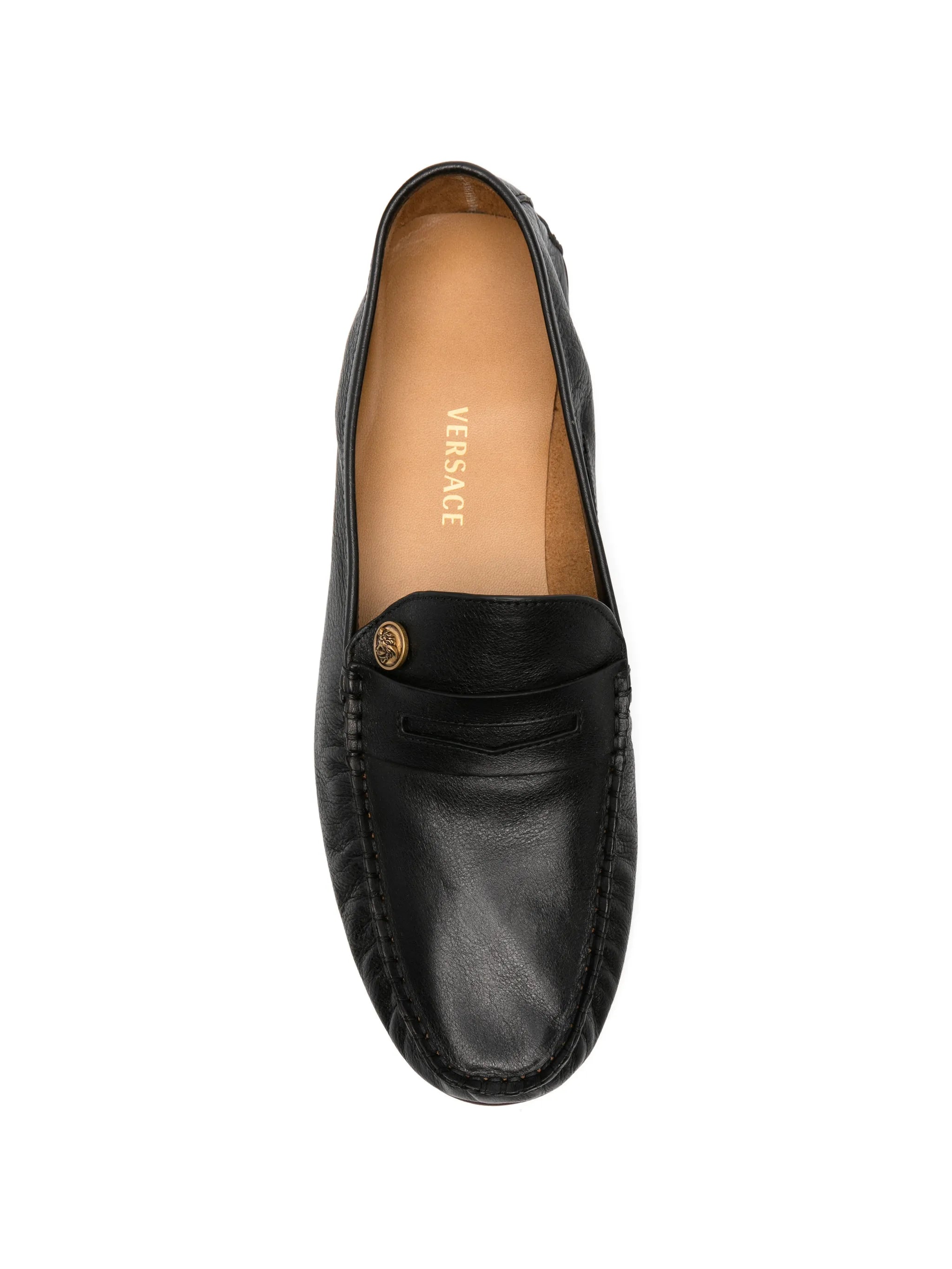 Medusa leather loafers