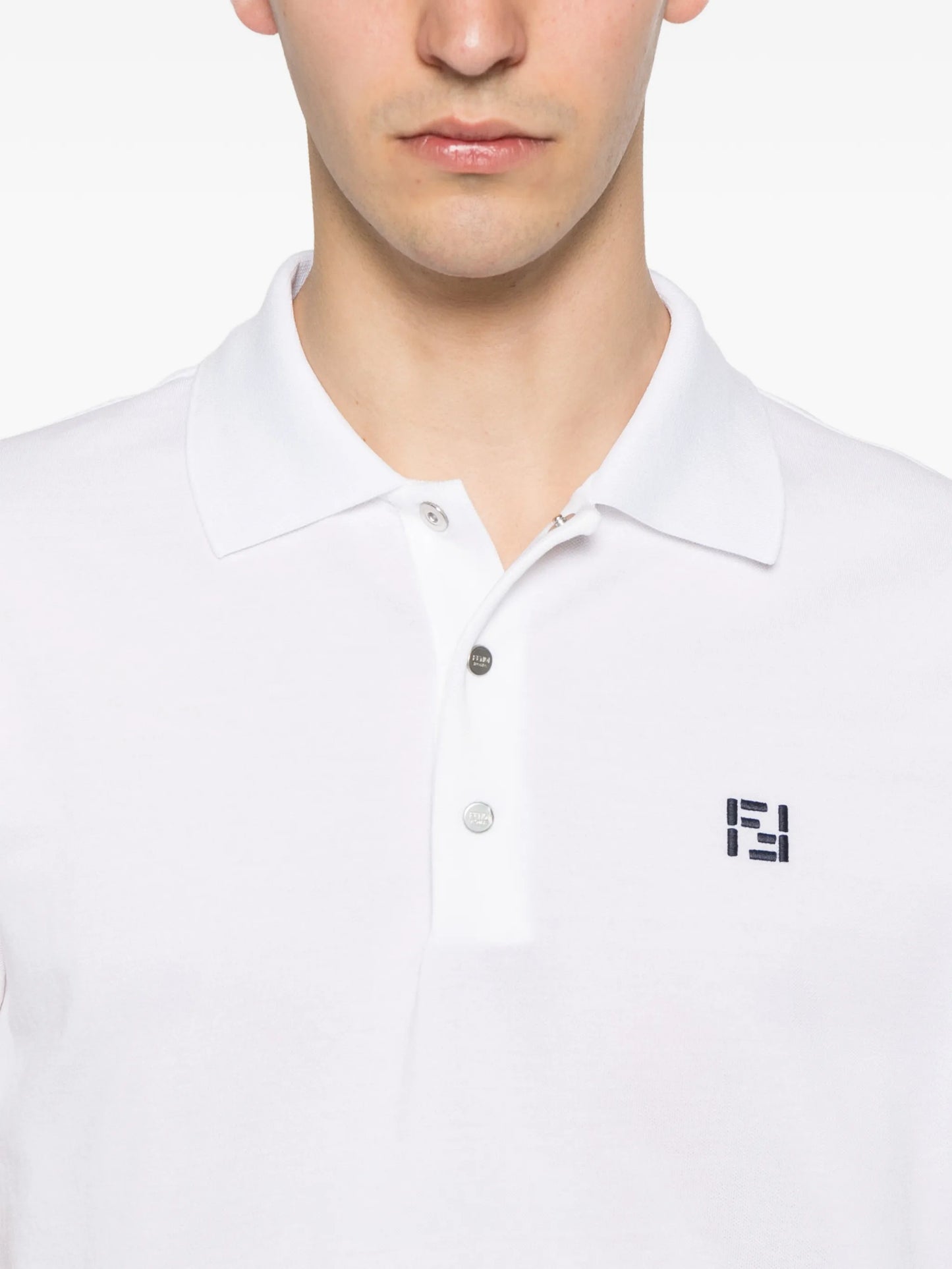 logo-embroidered polo shirt