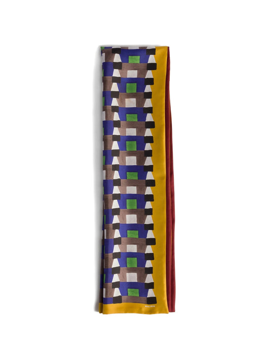 printed silk scarf