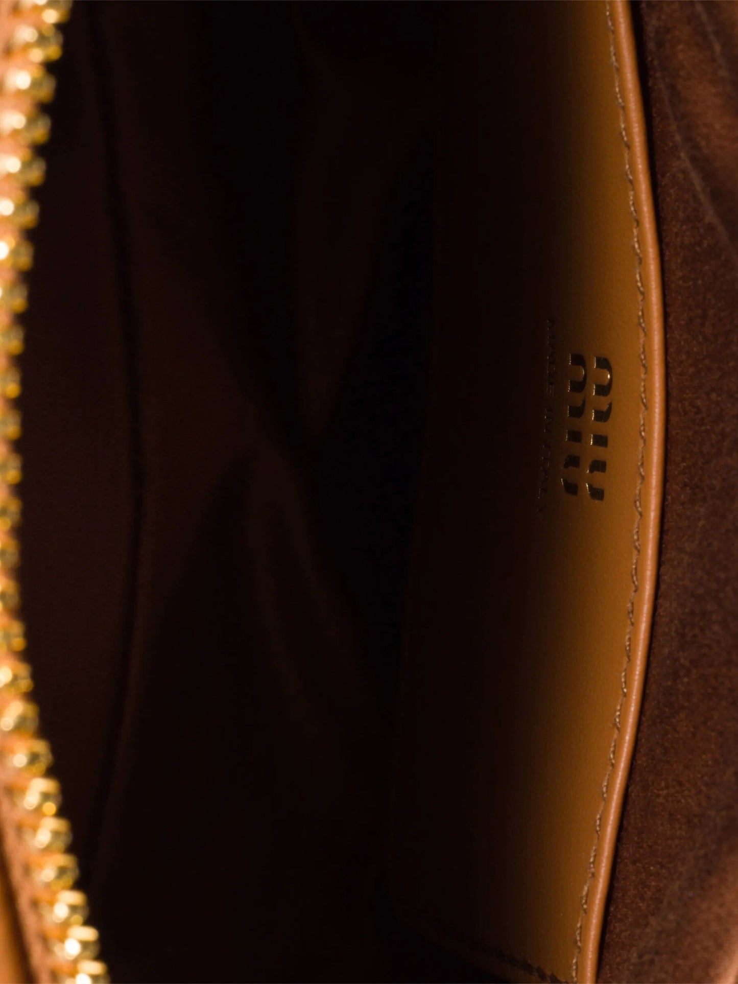 small Beau embossed-logo leather shoulder bag